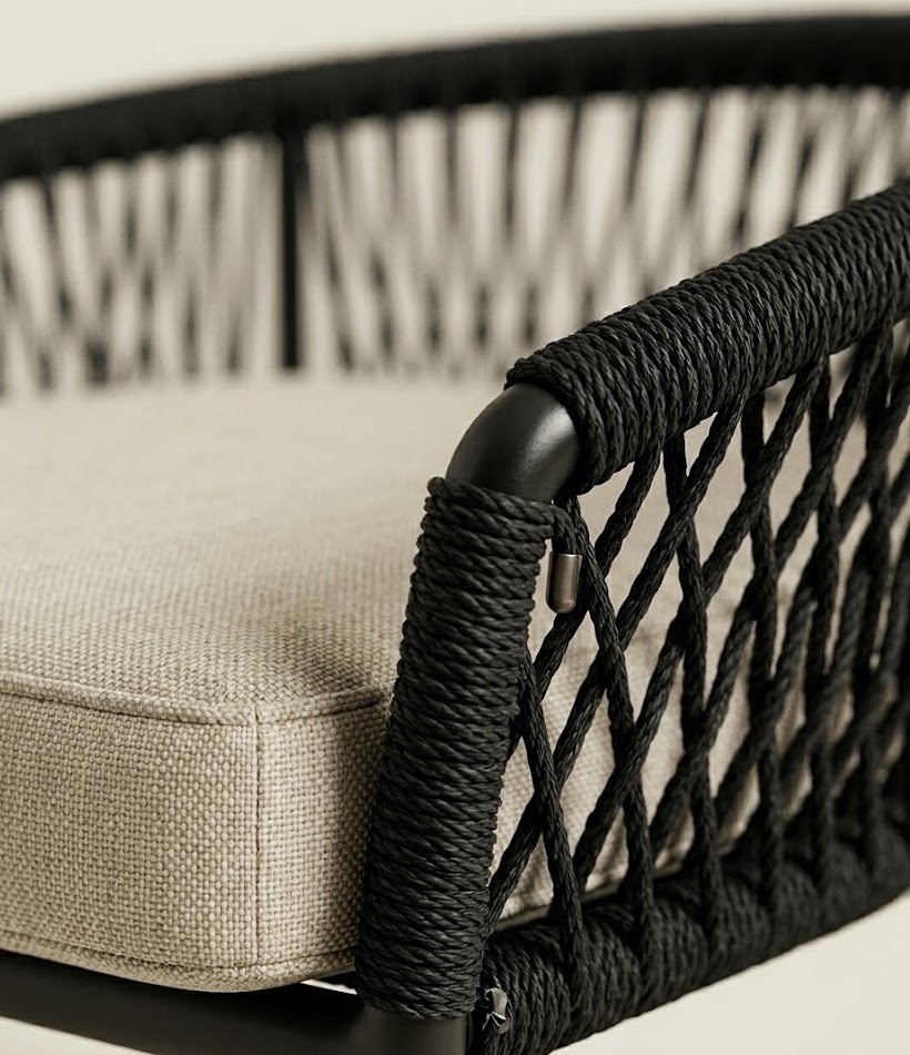 Nneka Outdoor Lounge Chair — handcrafted African outdoor by Lifestyle Furniture  in Kenya (view 3)