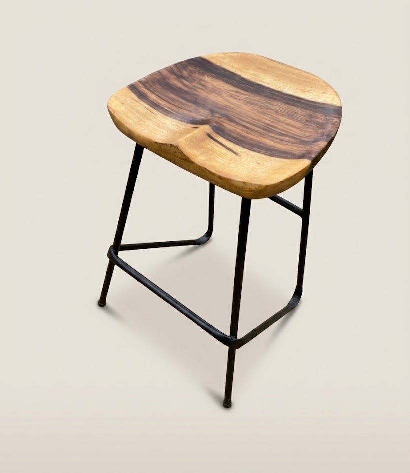 Bafuni Counter Stool — handcrafted African furniture by Bambam enterprise  in Kenya