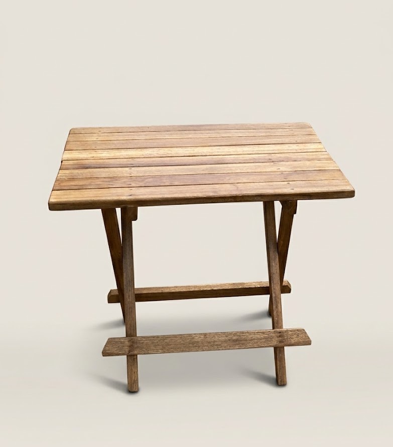 Sangi Muringa Folding Table — handcrafted African furniture by Ekram furniture in Kenya