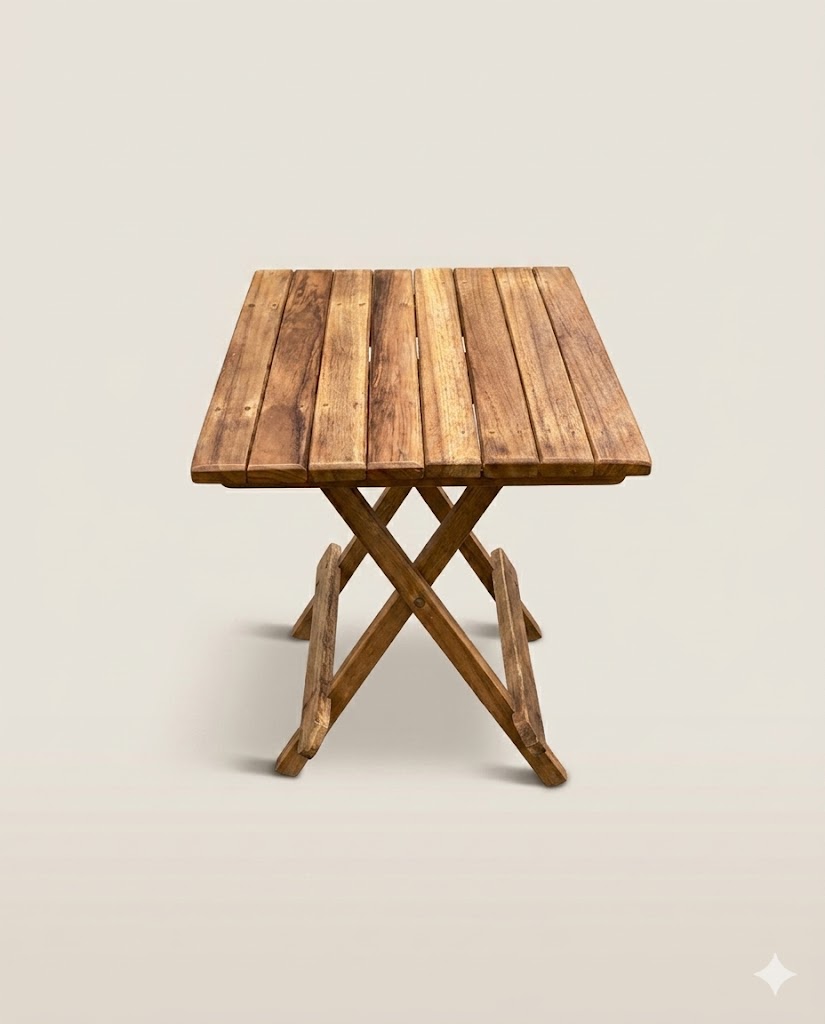 Sangi Muringa Folding Table — handcrafted African furniture by Ekram furniture in Kenya (view 2)