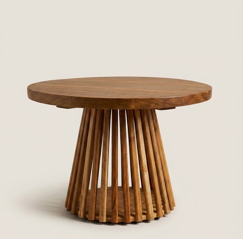 Chadema Side Table — handcrafted African furniture by Ekram furniture in Kenya
