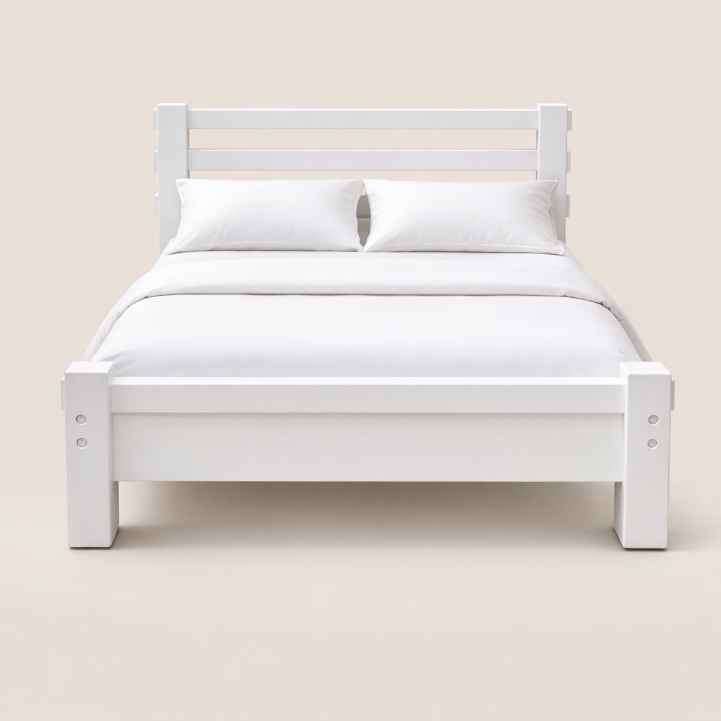Mila Meru Oak Bed — handcrafted African furniture by Kenyatta furniture in Kenya