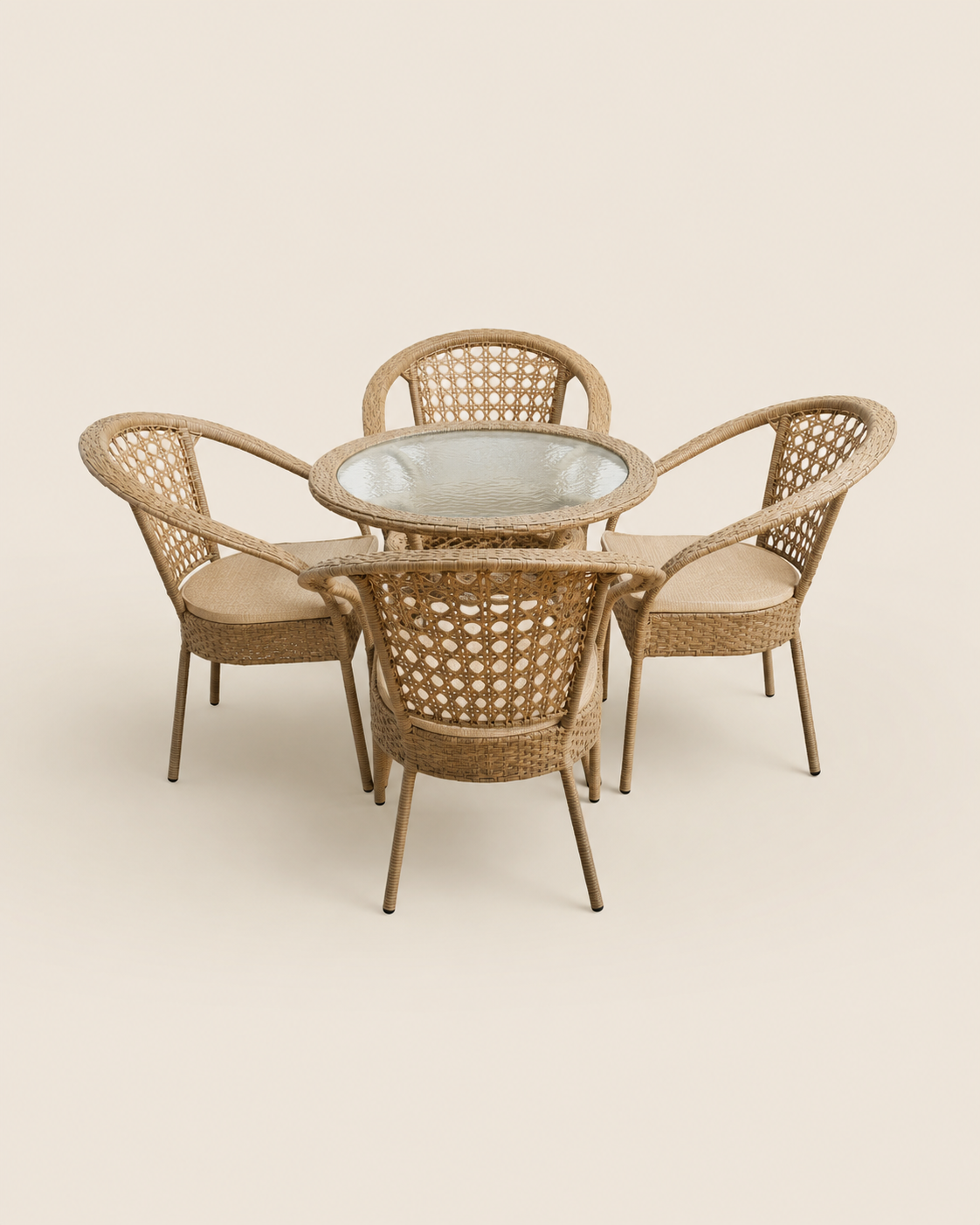 Njiro Outdoor Bistro Set — handcrafted African outdoor by Adorable Designs in Kenya
