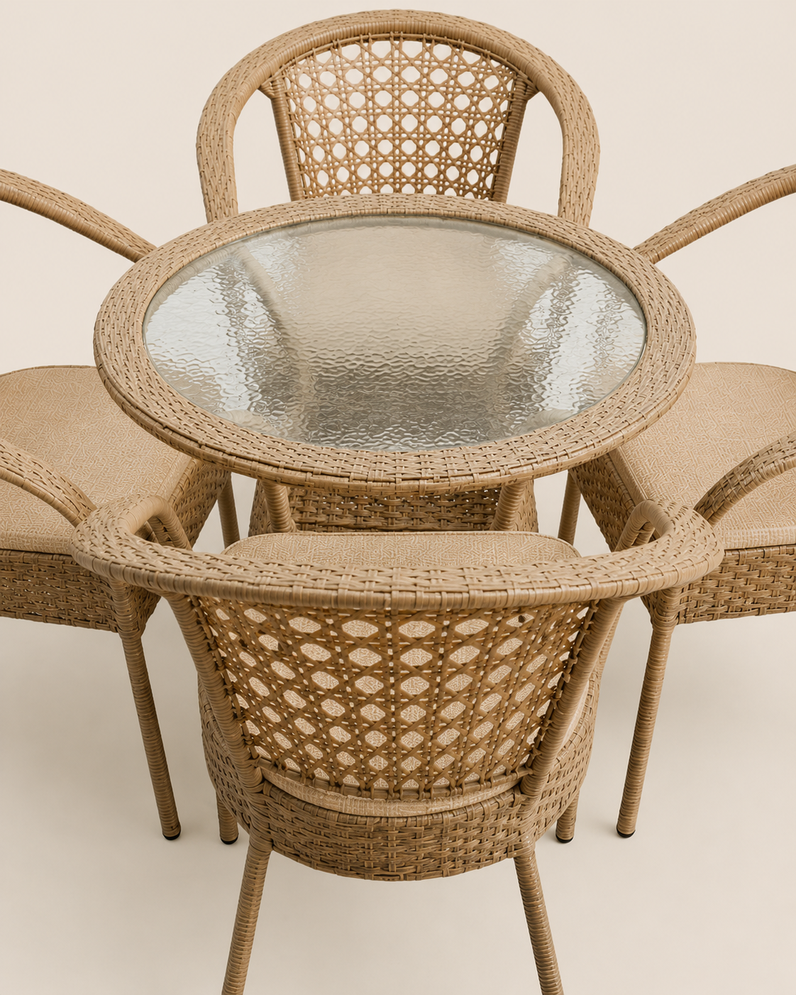 Njiro Outdoor Bistro Set — handcrafted African outdoor by Adorable Designs in Kenya (view 3)