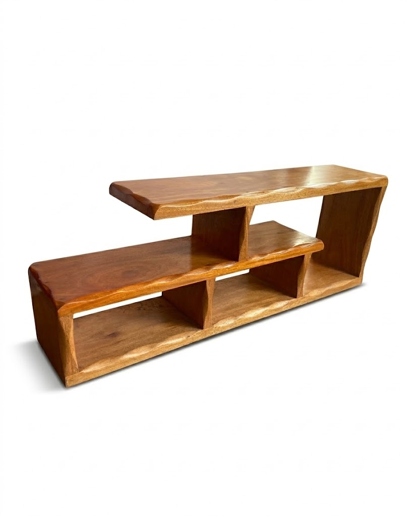 Siyanda Tiered TV Stand — handcrafted African furniture by Sherriff furniture's  in Kenya (view 2)