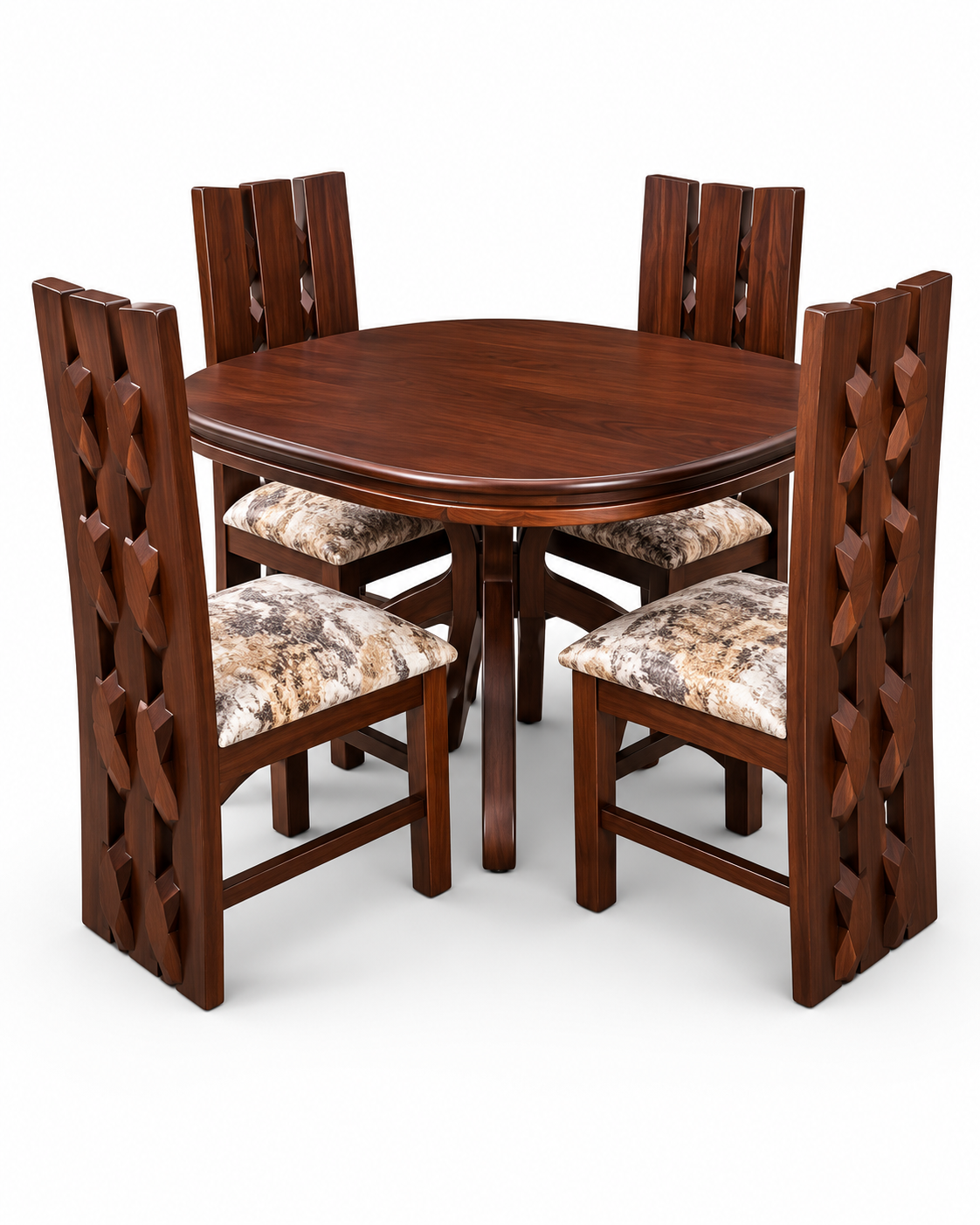 Pamoja Dining Set — handcrafted African furniture by Tenis furniture palace in Kenya