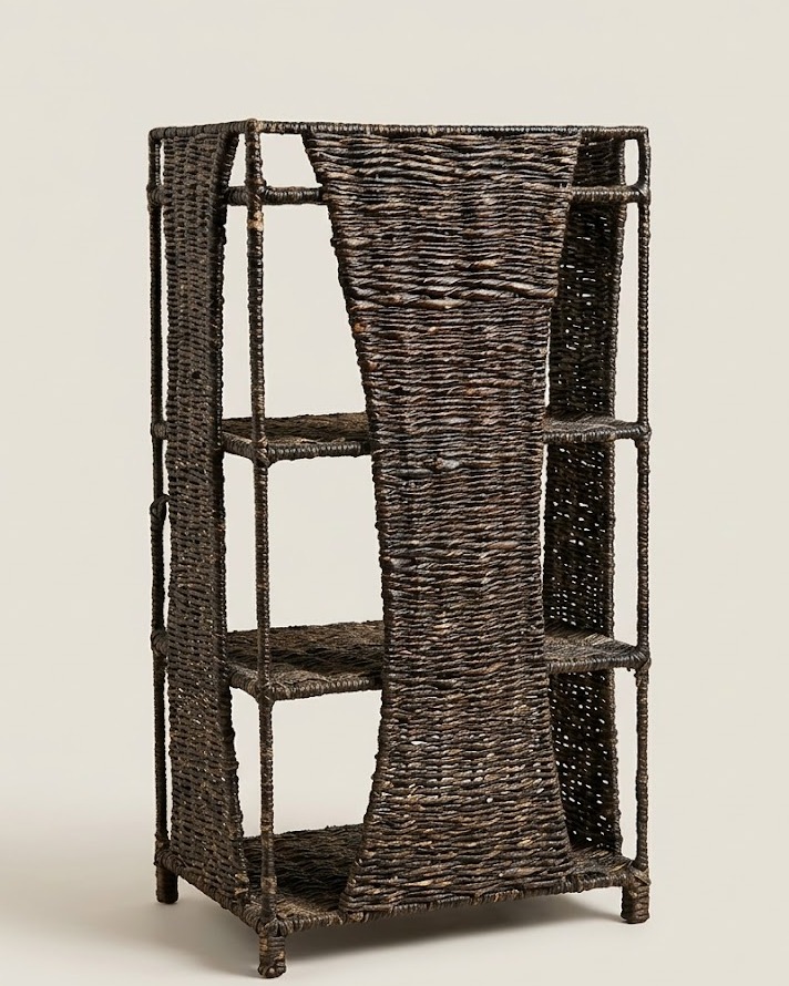 Shabaha Sisal Bookshelf — handcrafted African furniture by Miche Miche in Kenya (view 3)