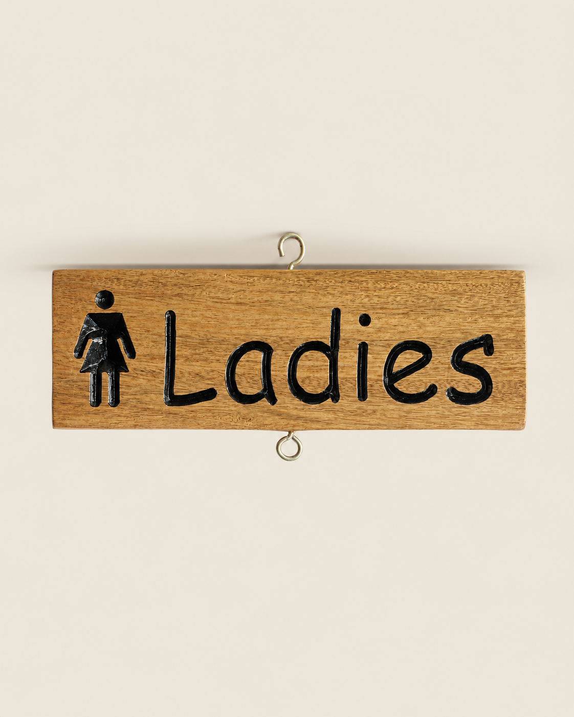 Funzi Restroom Sign — handcrafted African outdoor by Dankass Art and Signs  in Kenya (view 3)