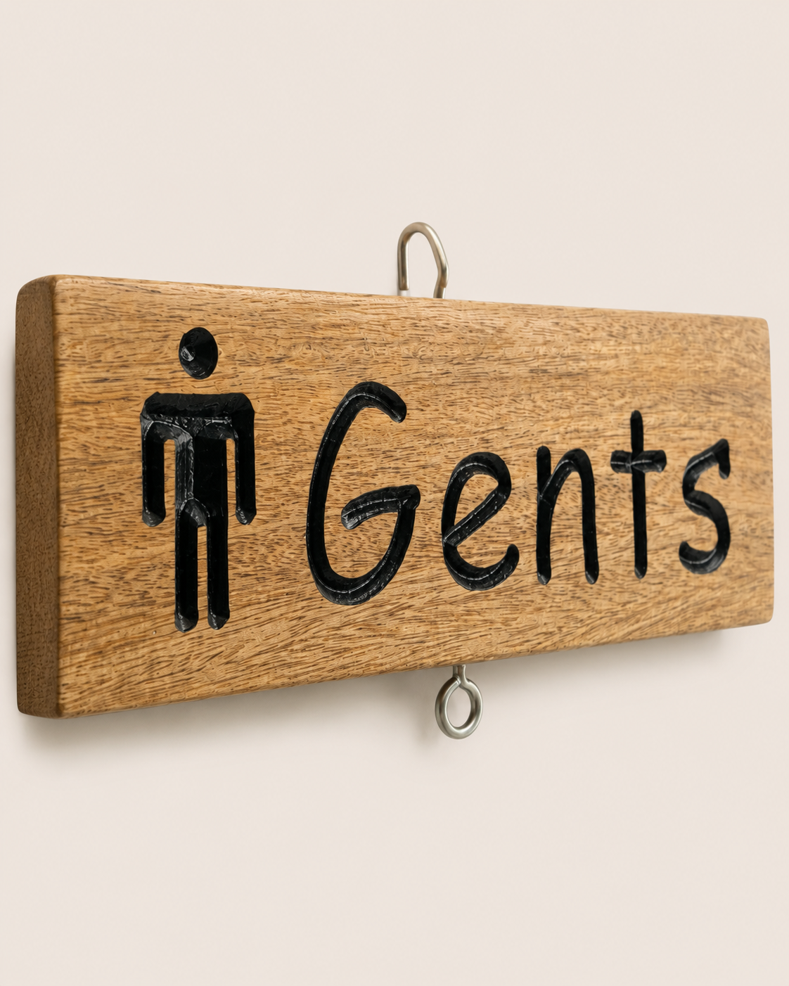 Funzi Restroom Sign — handcrafted African outdoor by Dankass Art and Signs  in Kenya (view 4)