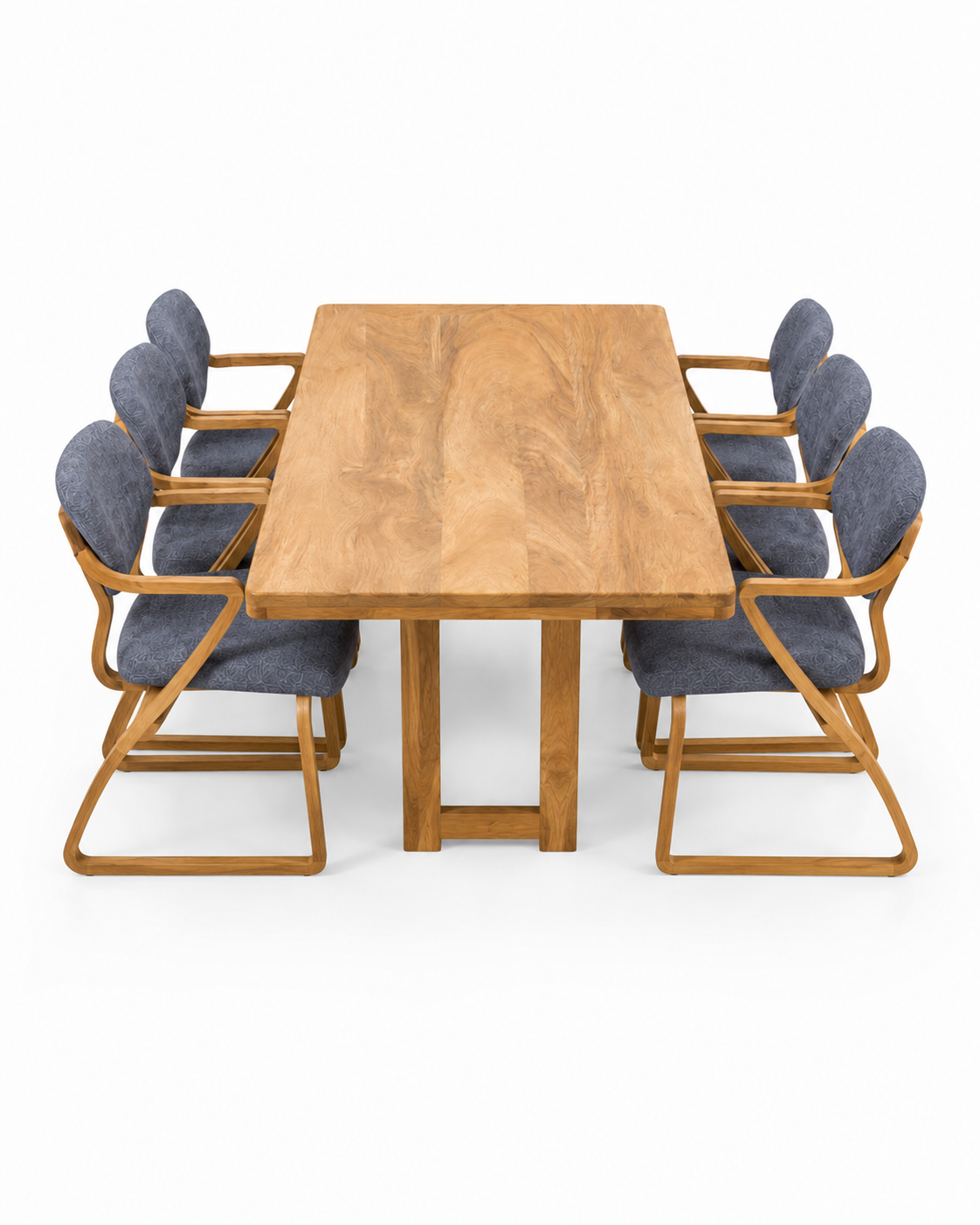 Ofune Mahogany Dining Table — handcrafted African furniture by Philo Furniture centre  in Kenya (view 2)