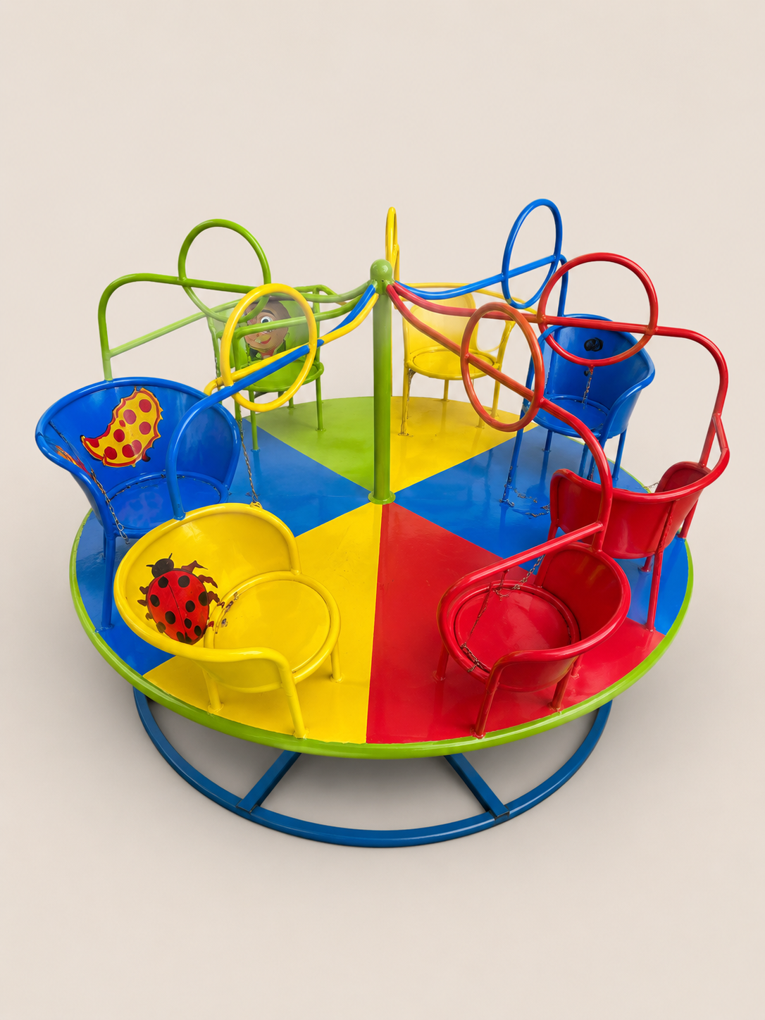 Bbili Carousel — handcrafted African children by Unique metals sliders in Kenya (view 2)
