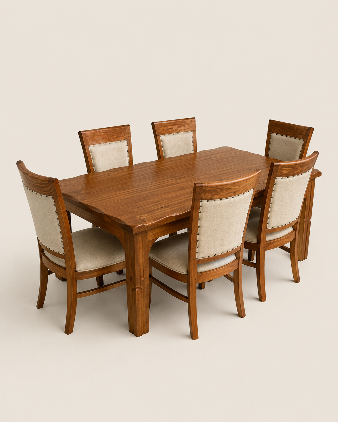 Dede Mahogany Dining Set — handcrafted African furniture by Rehema furniture  in Kenya