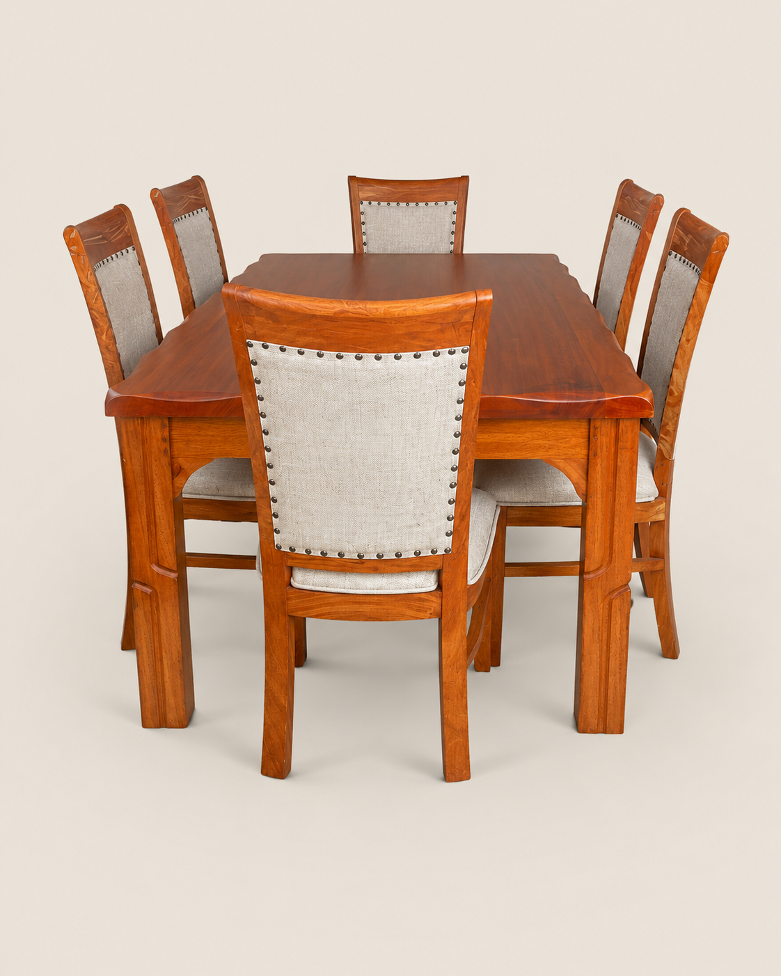 Dede Mahogany Dining Set — handcrafted African furniture by Rehema furniture  in Kenya (view 2)