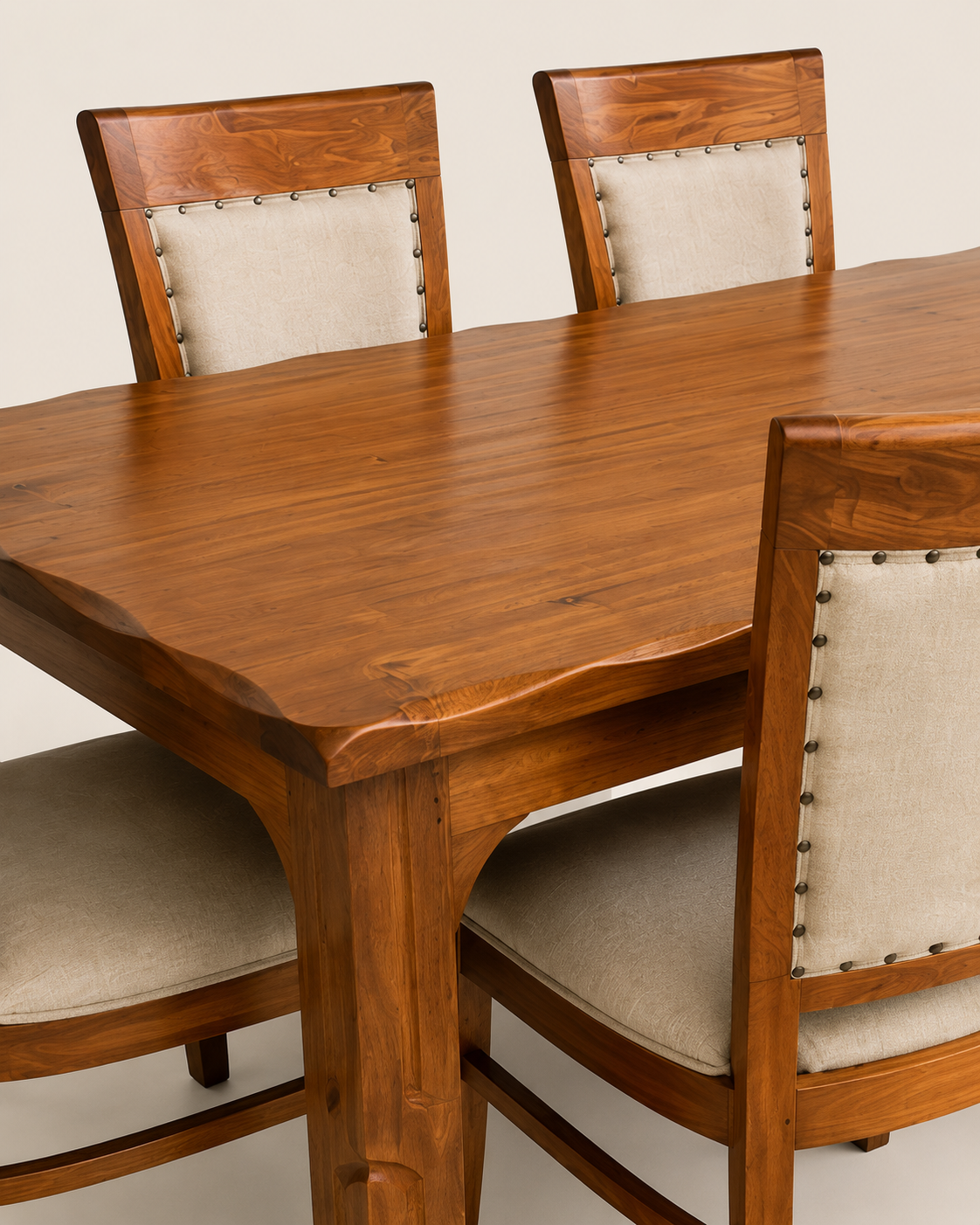Dede Mahogany Dining Set — handcrafted African furniture by Rehema furniture  in Kenya (view 3)