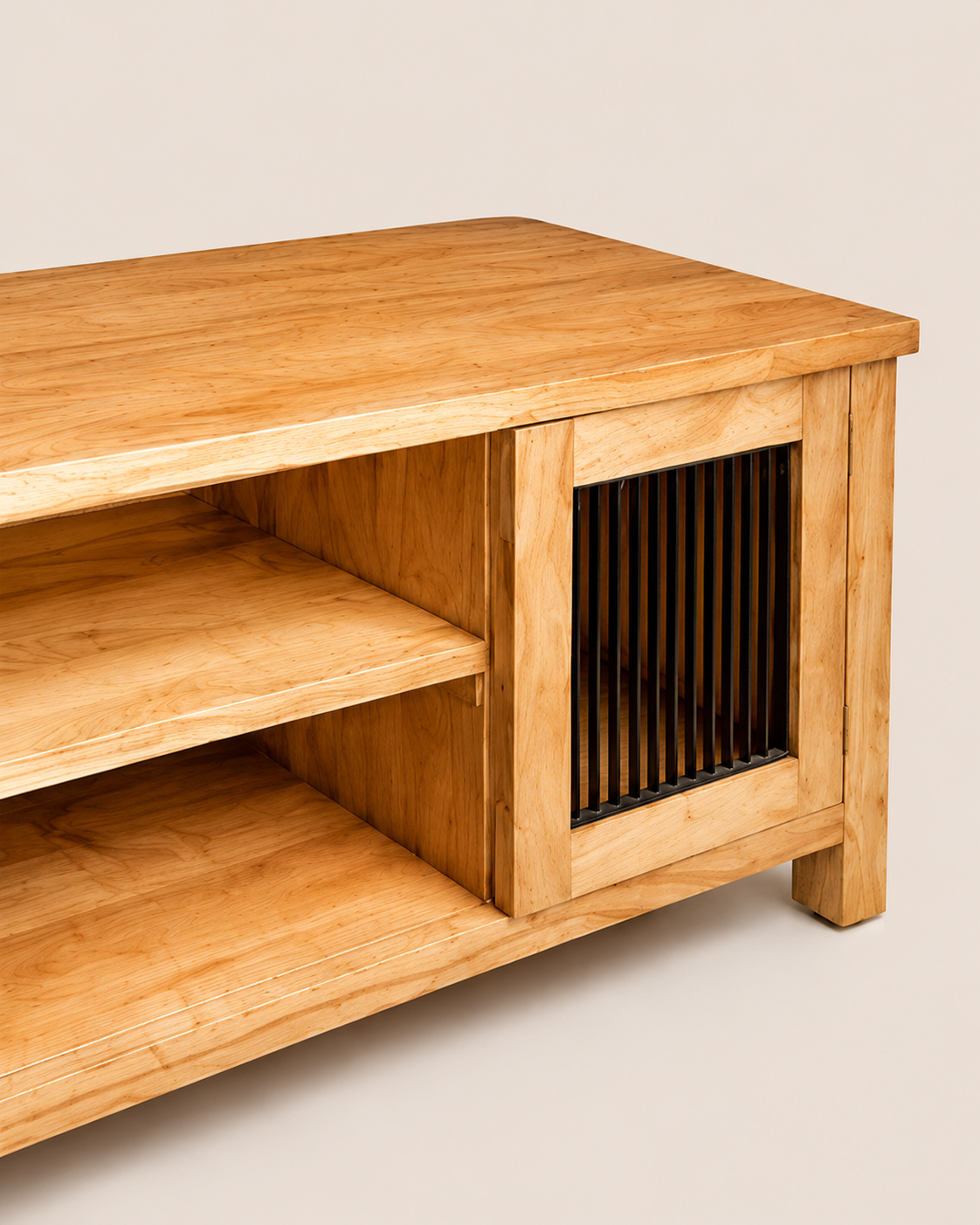 Thardel Media Console — handcrafted African furniture by Jipange wood and metal works  in Kenya (view 4)