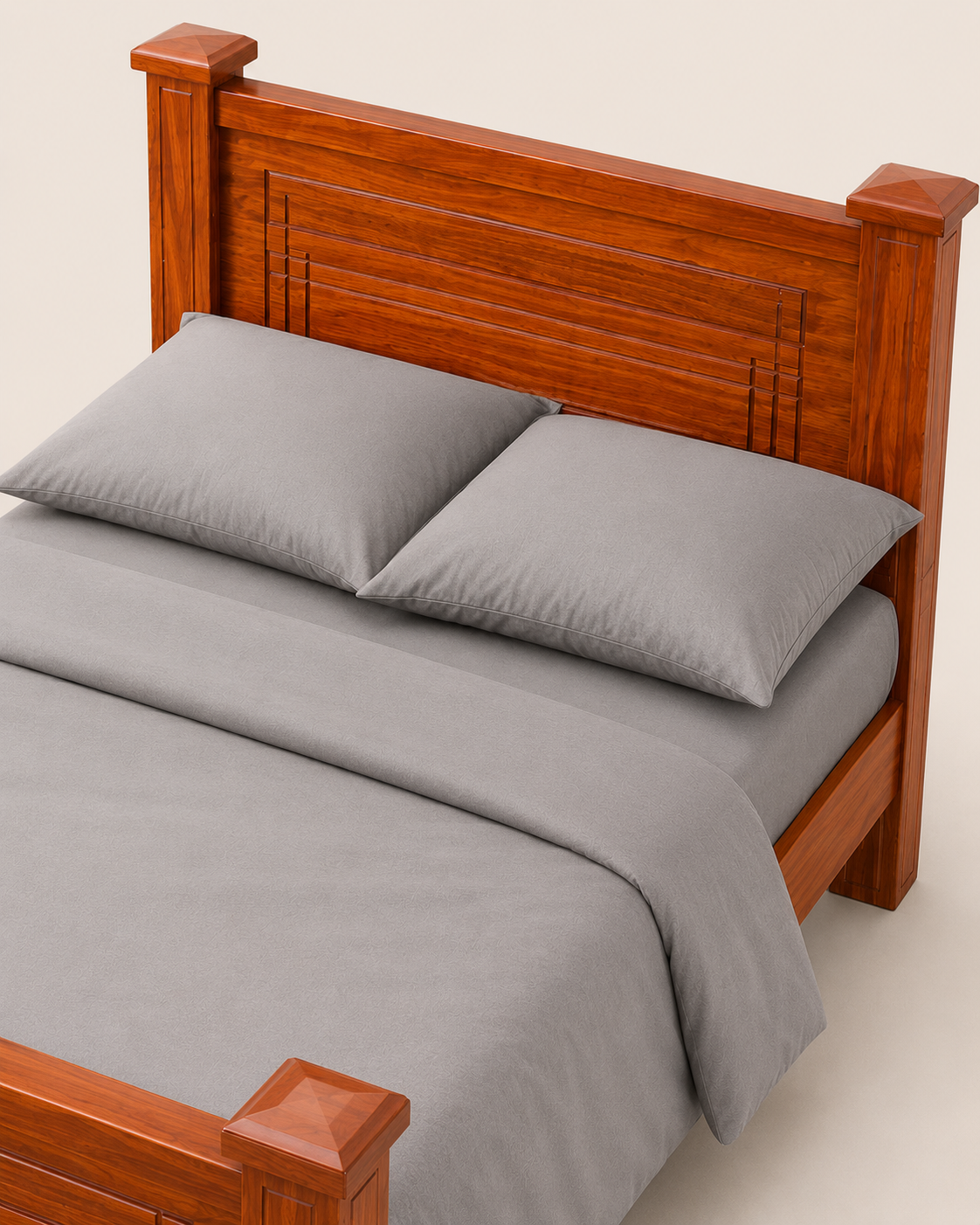 5 by 6 Zola Bed Frame — handcrafted African furniture by Mwenge furniture  in Kenya (view 4)