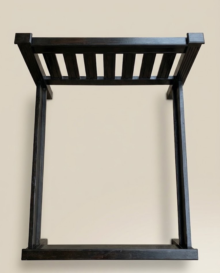 5by6 Black Bed Mvule Headboard Ngome — handcrafted African furniture by High point in Kenya (view 5)