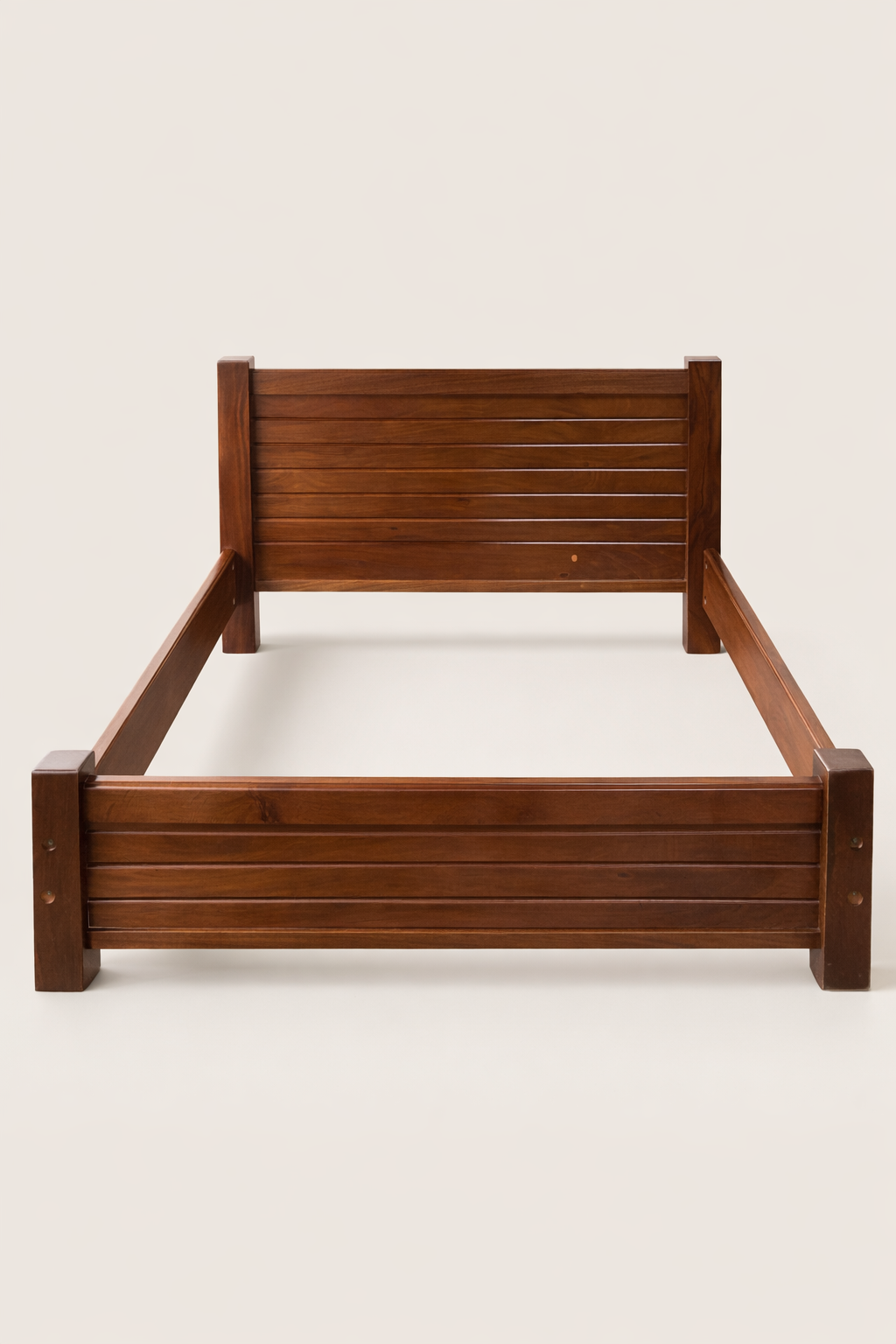 Kikwetu Slatted King Size Bed — handcrafted African furniture by Cobs Furniture and metal works in Kenya (view 2)