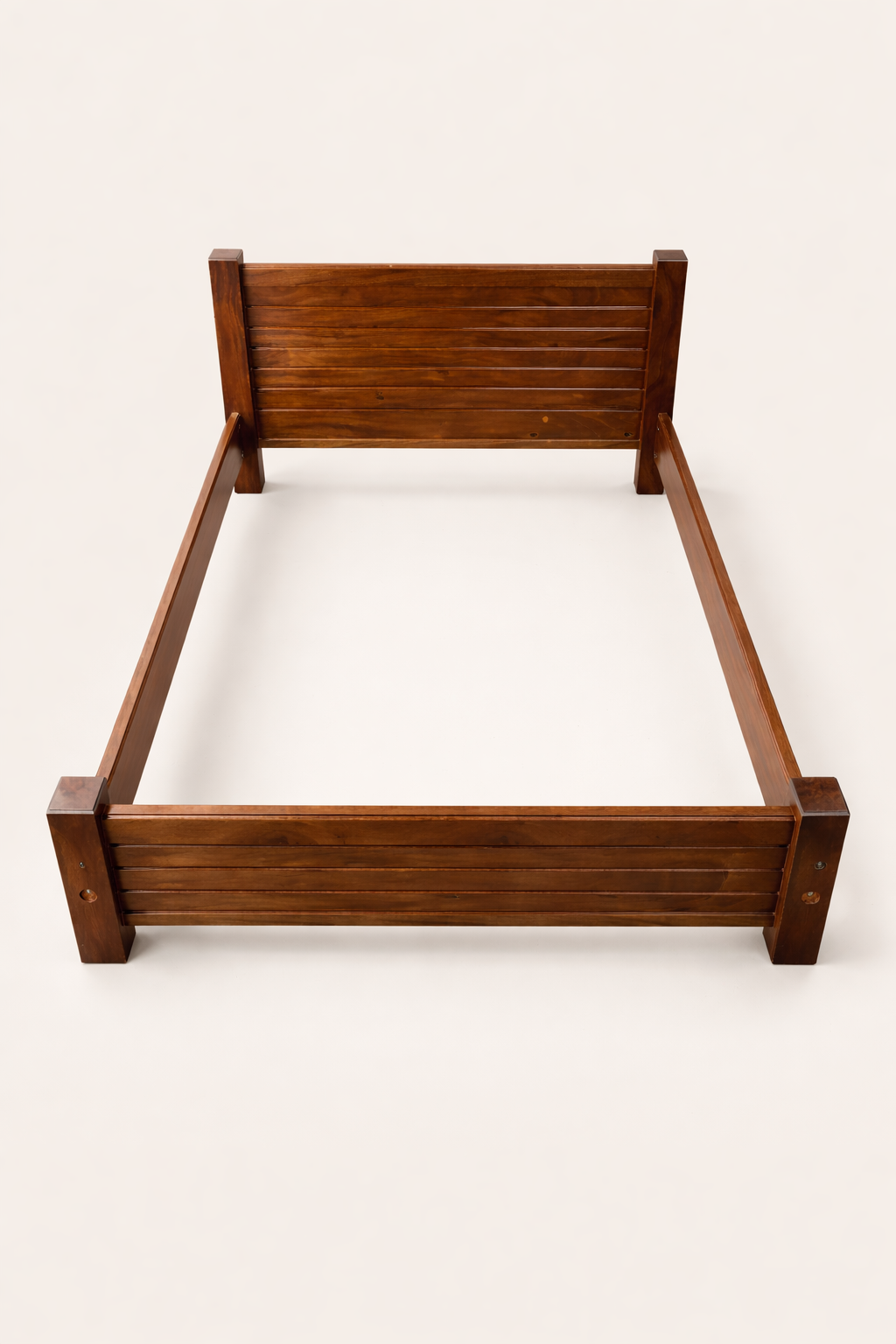 Kikwetu Slatted King Size Bed — handcrafted African furniture by Cobs Furniture and metal works in Kenya (view 3)