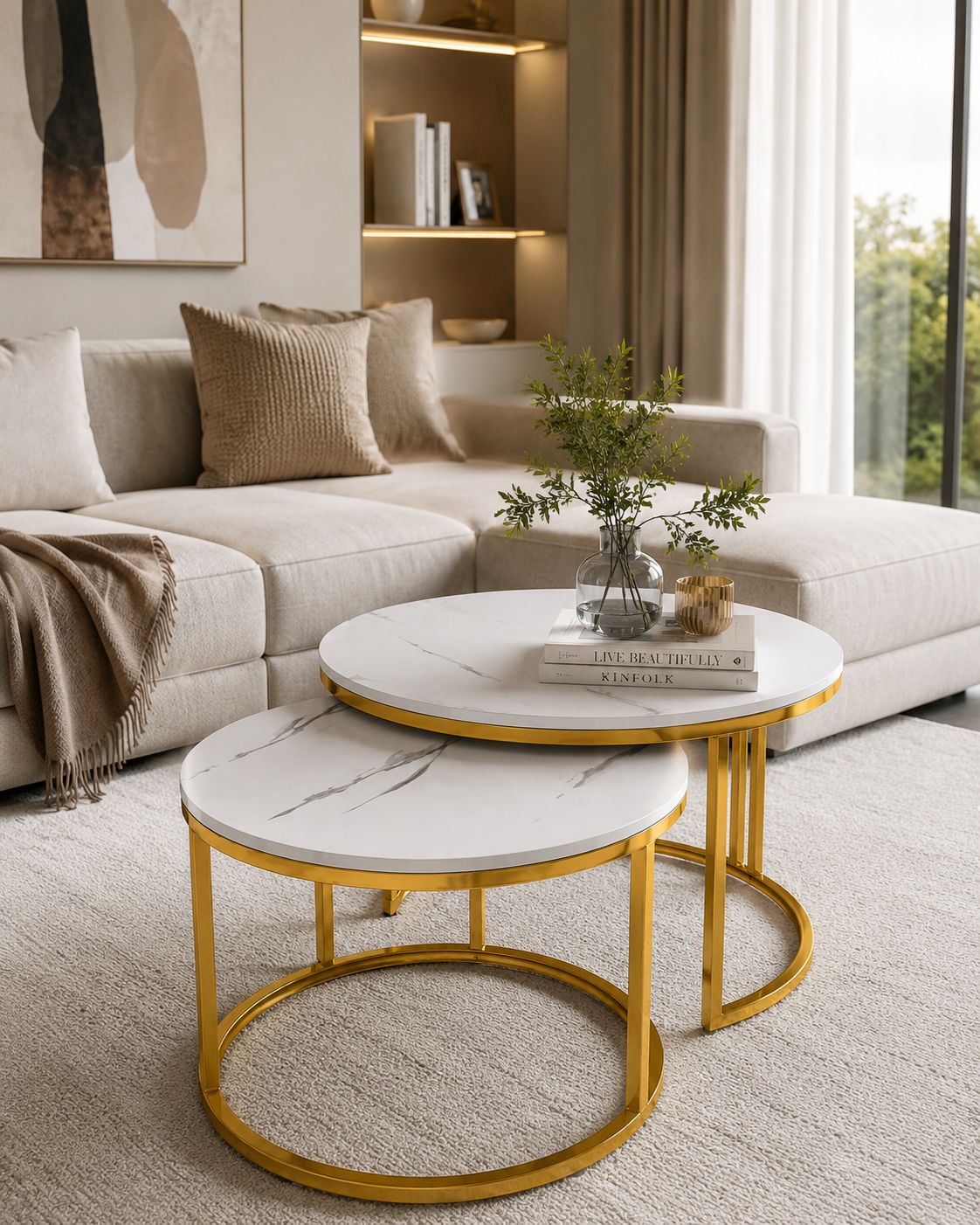 Dhahabu Nest Coffee Table — handcrafted African furniture by Ree furniture  in Kenya