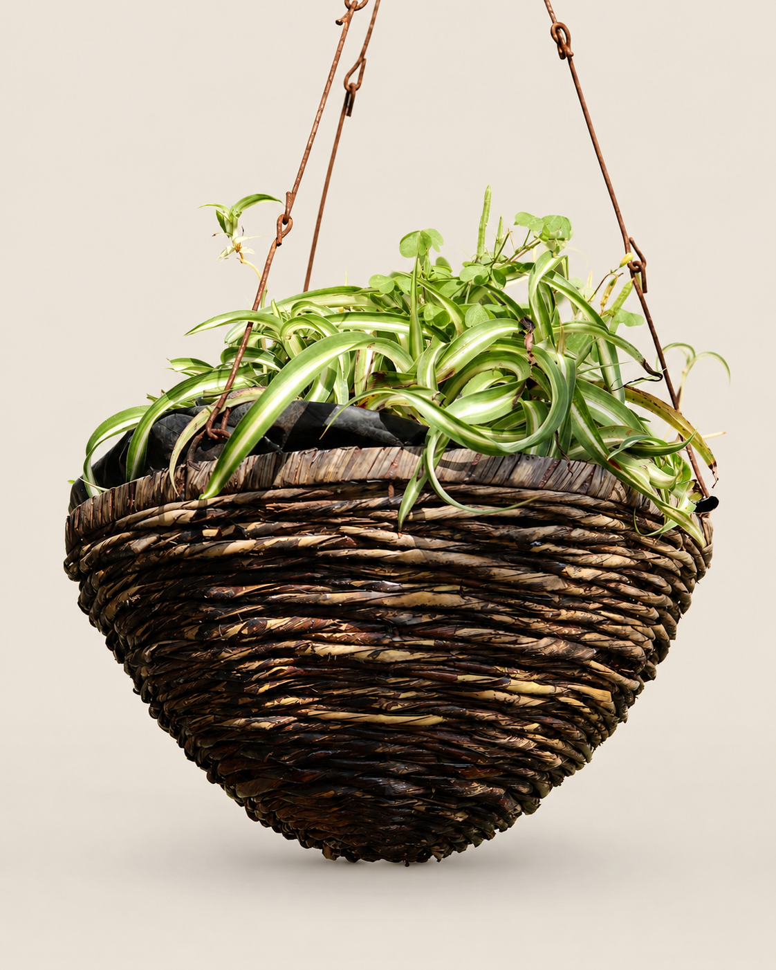 Achebe Hanging Planter — handcrafted African outdoor by Terry scape in Kenya