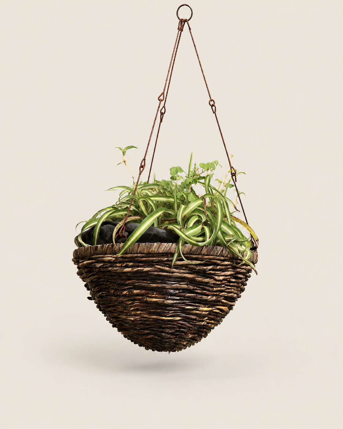 Achebe Hanging Planter — handcrafted African outdoor by Terry scape in Kenya (view 2)