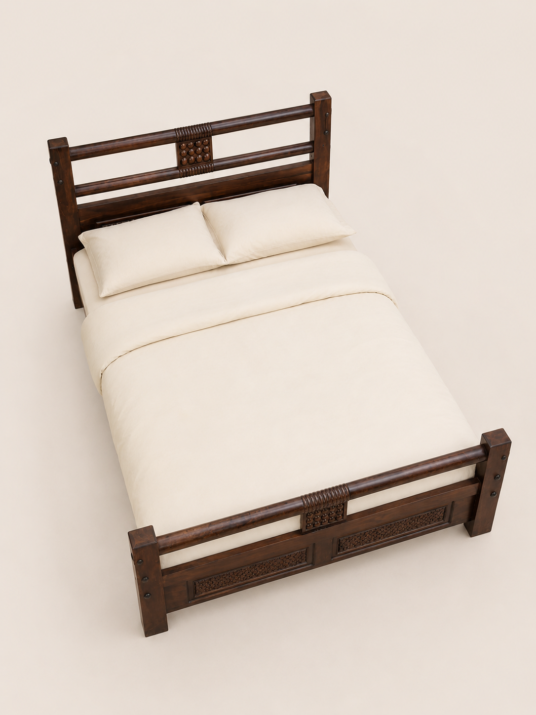 6 by 6 bed — handcrafted African furniture by Peter furniture  in Kenya