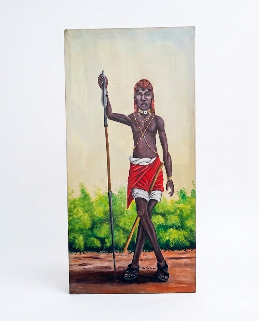 Maasai Painting: Engare Serian — handcrafted African furniture by FashonistarGallery in Kenya (view 2)