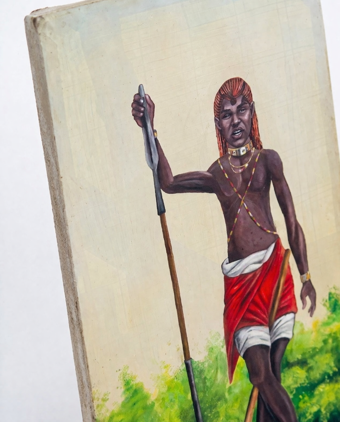 Maasai Painting: Engare Serian — handcrafted African furniture by FashonistarGallery in Kenya (view 3)