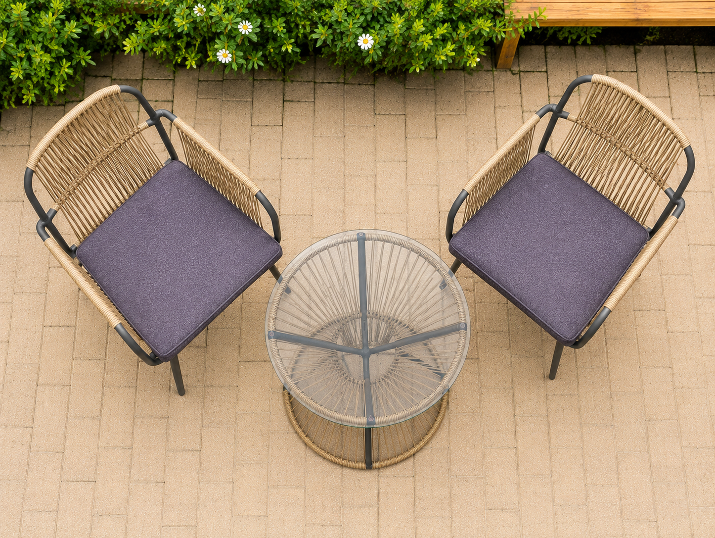 Patio Bistro Set — handcrafted African outdoor by Sinai in Kenya