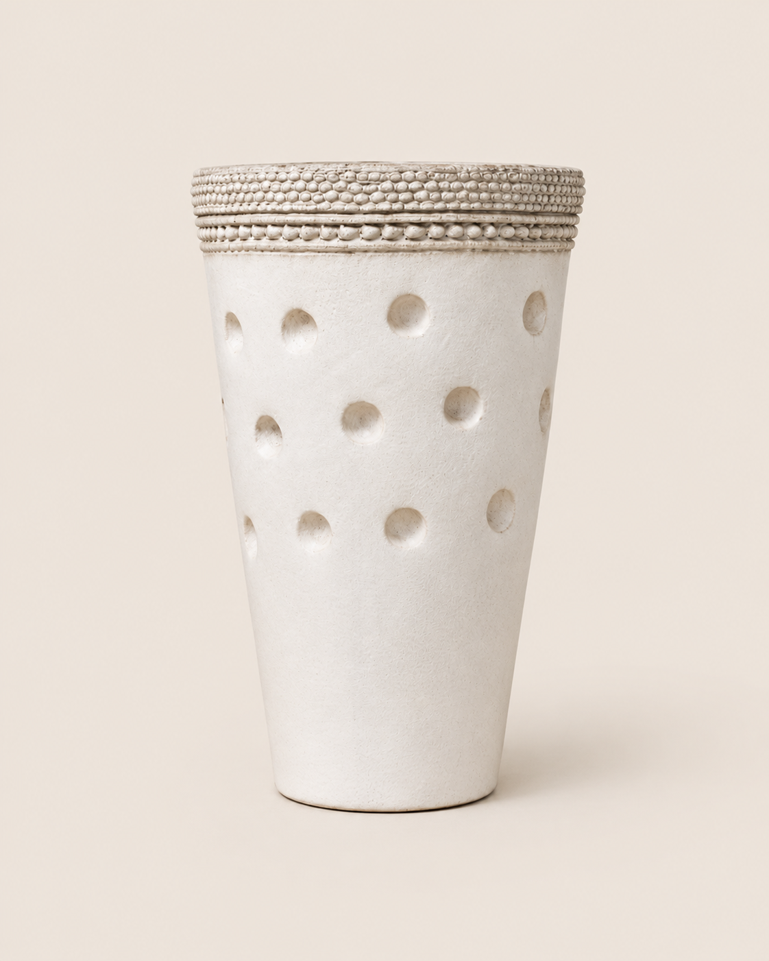 Dhabihu Concrete Planter — handcrafted African outdoor by Jawaflowers  in Kenya
