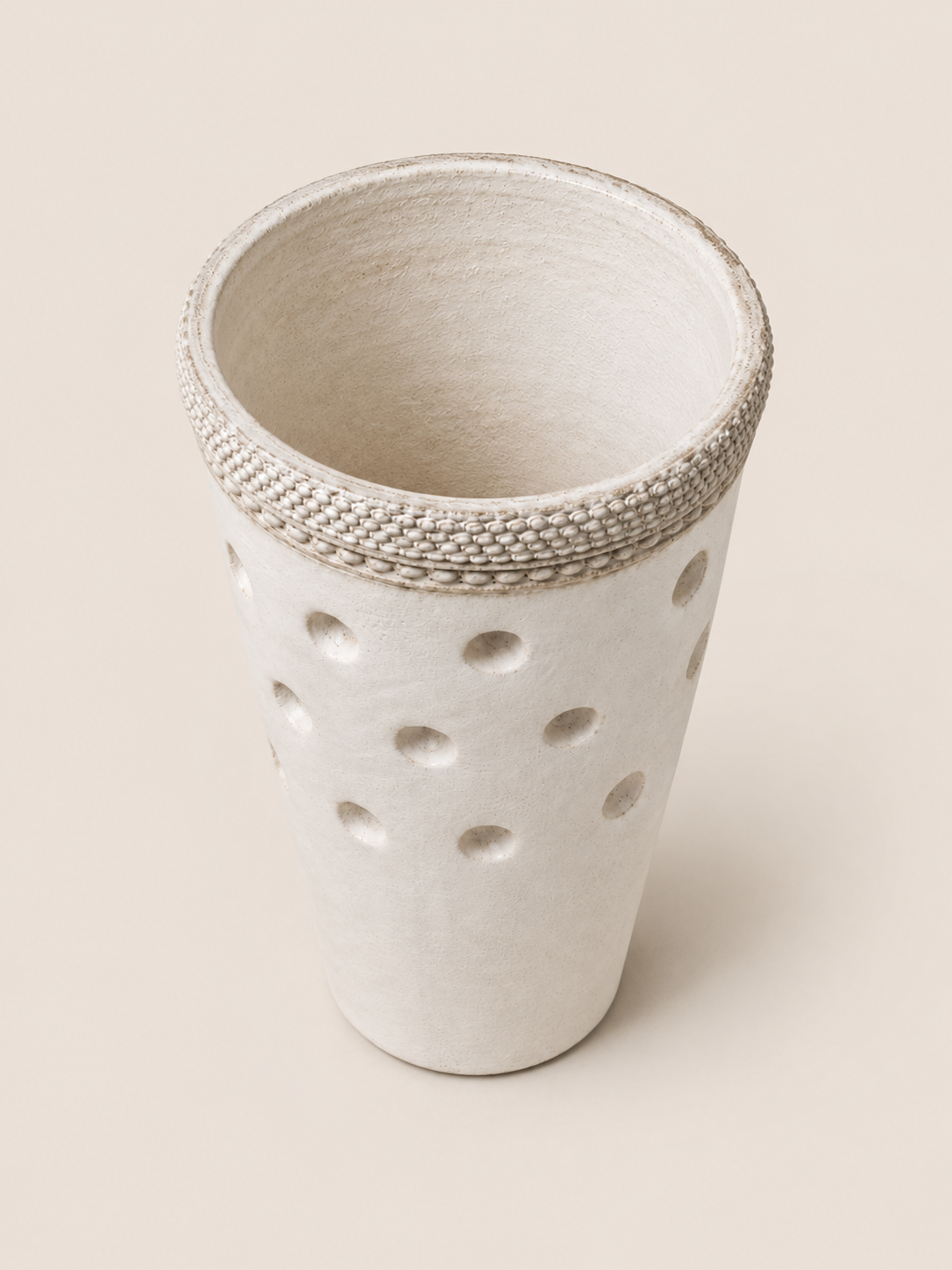 Dhabihu Concrete Planter — handcrafted African outdoor by Jawaflowers  in Kenya (view 2)
