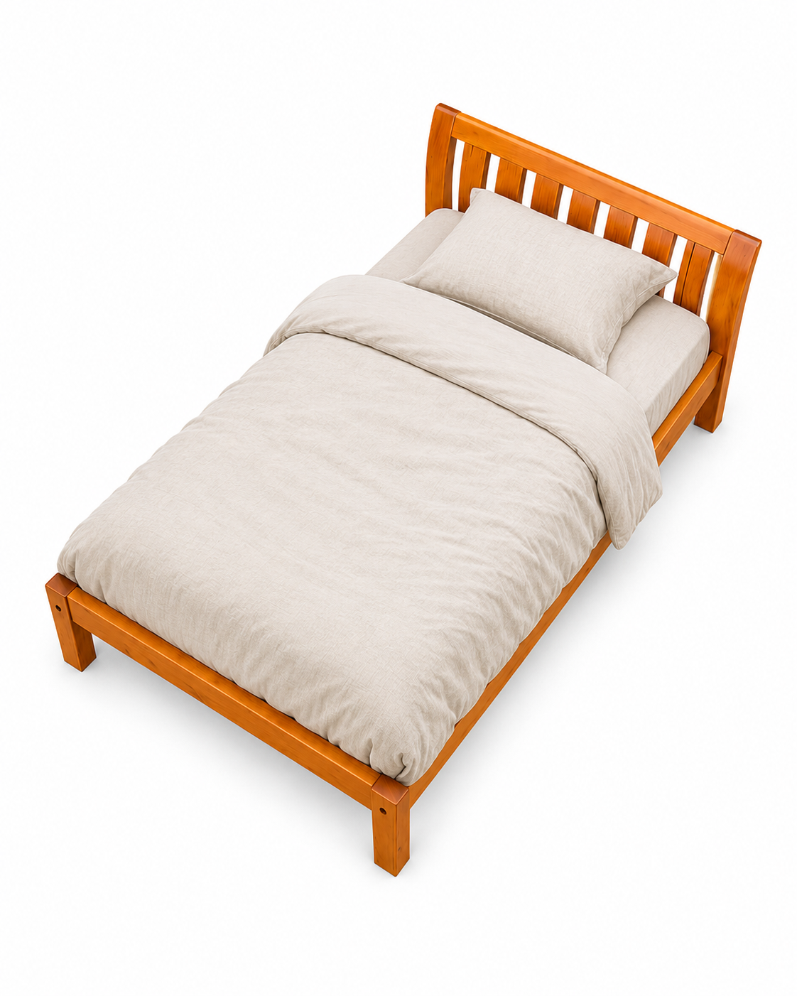 4 by6 Mbingu Bed Frame — handcrafted African furniture by Mt Carmel  in Kenya