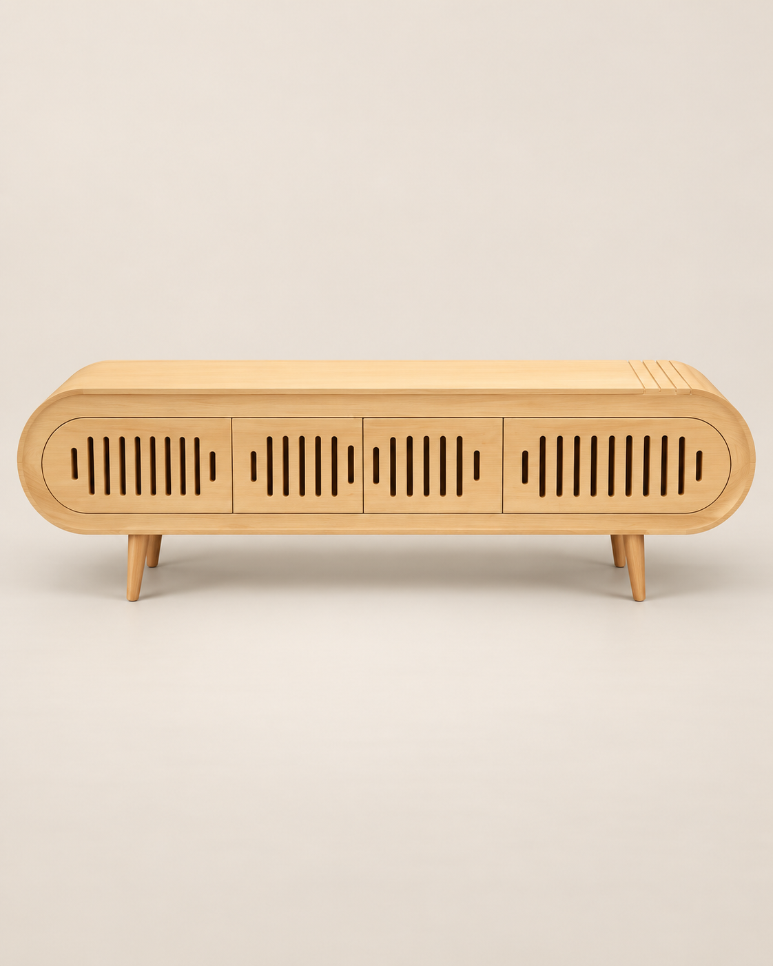 Dunia Media Console — handcrafted African furniture by Bency furniture  in Kenya (view 2)