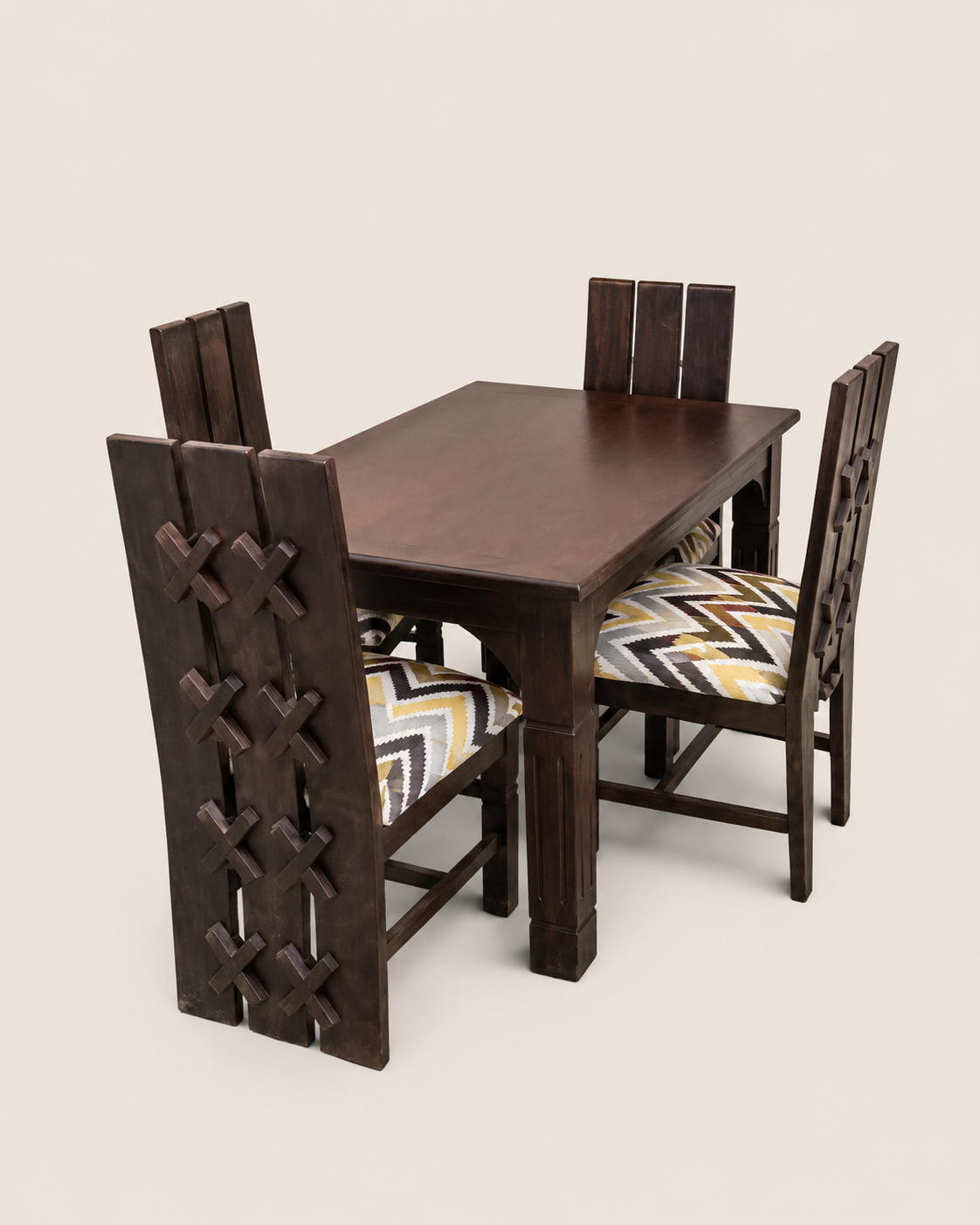 Daffi Dining Set — handcrafted African furniture by mzazi furniture in Kenya