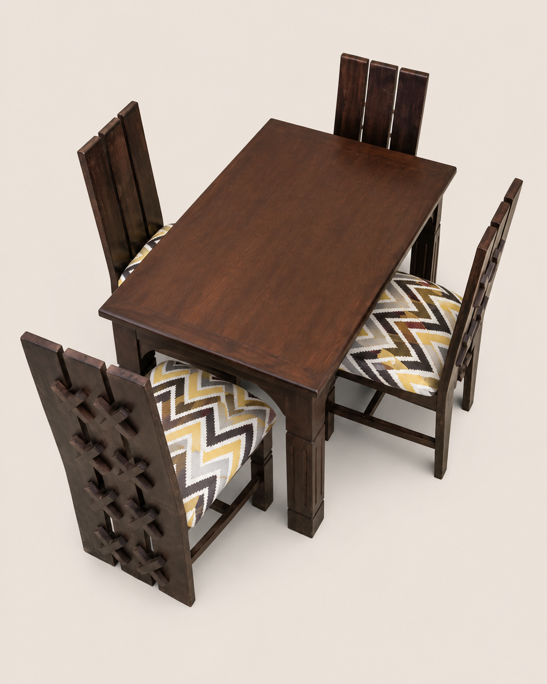 Daffi Dining Set — handcrafted African furniture by mzazi furniture in Kenya (view 2)