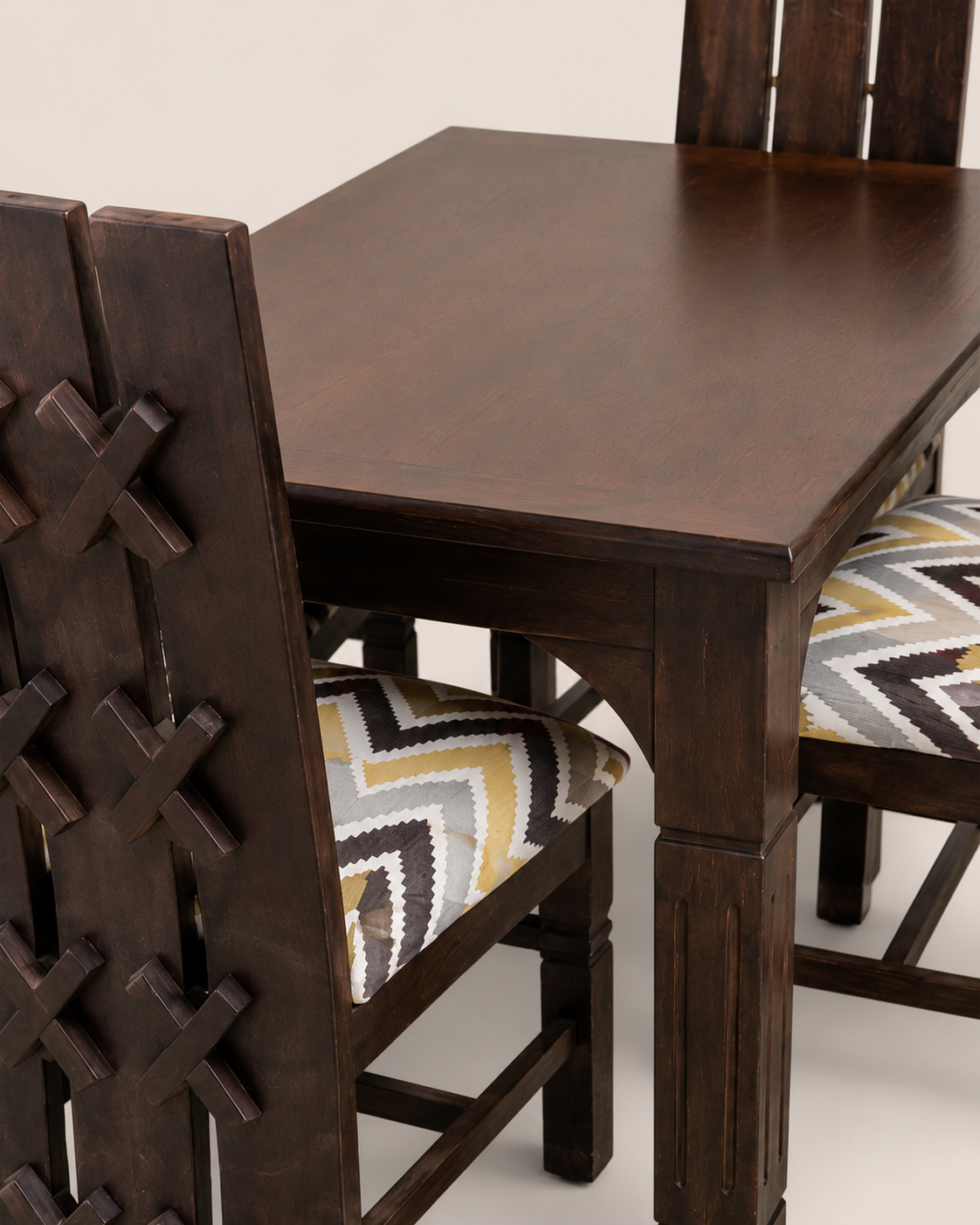 Daffi Dining Set — handcrafted African furniture by mzazi furniture in Kenya (view 3)