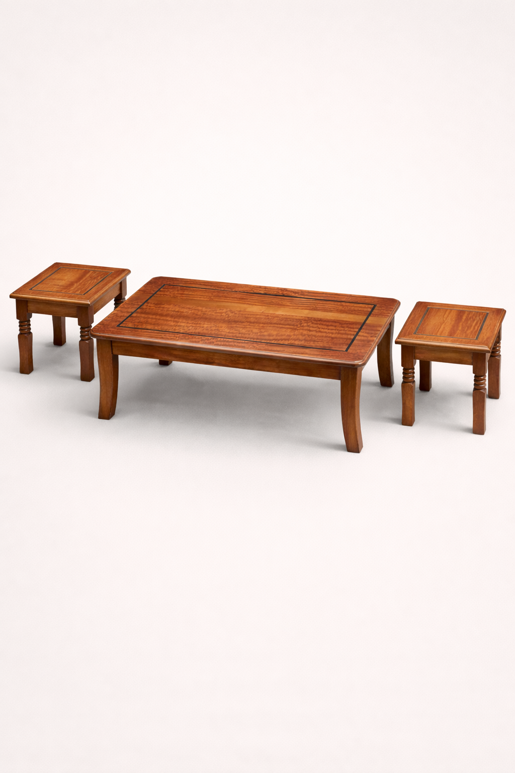 Jua Mahogany Coffee Table Set — handcrafted African furniture by Cozy lifestyle furniture  in Kenya