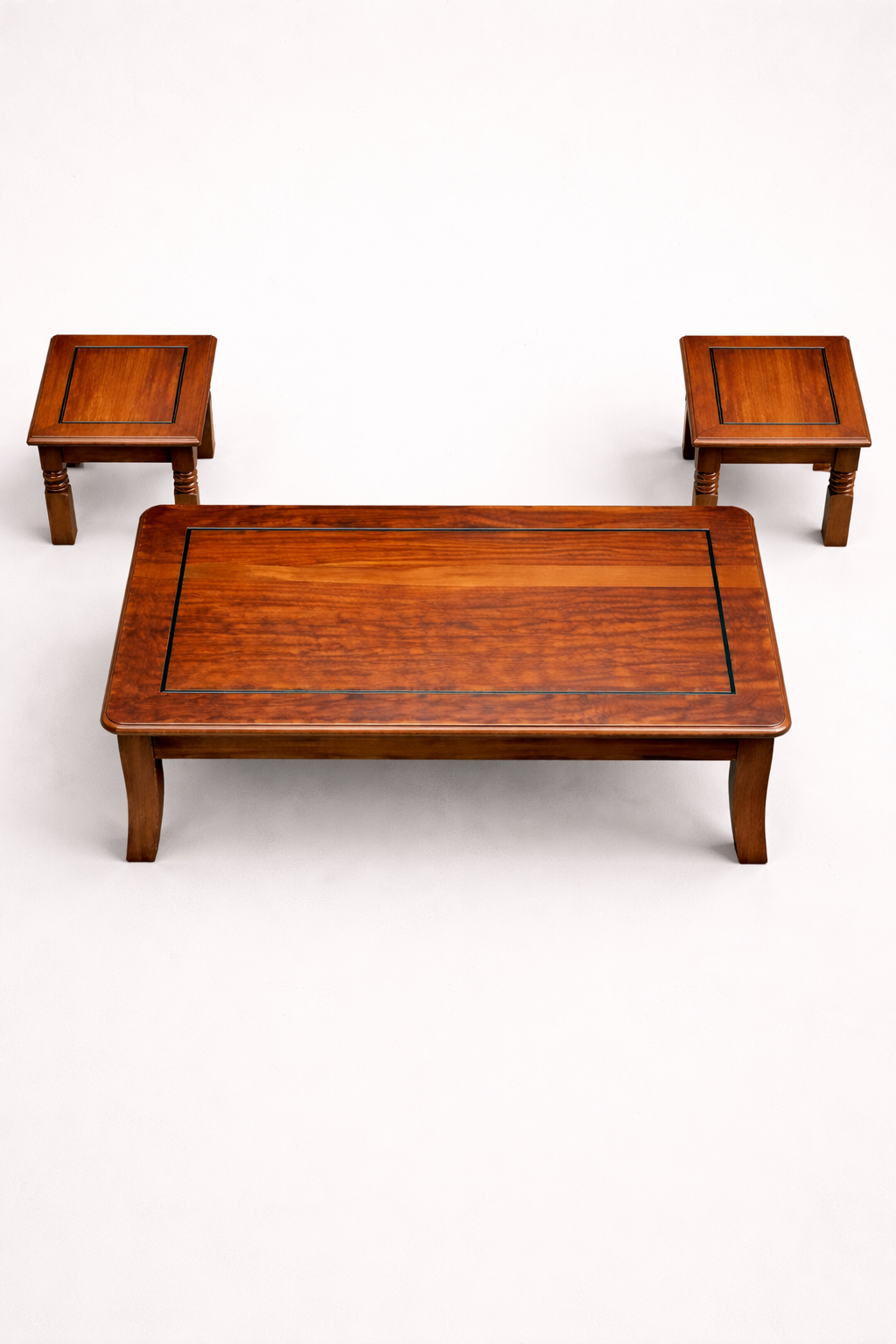 Jua Mahogany Coffee Table Set — handcrafted African furniture by Cozy lifestyle furniture  in Kenya (view 2)