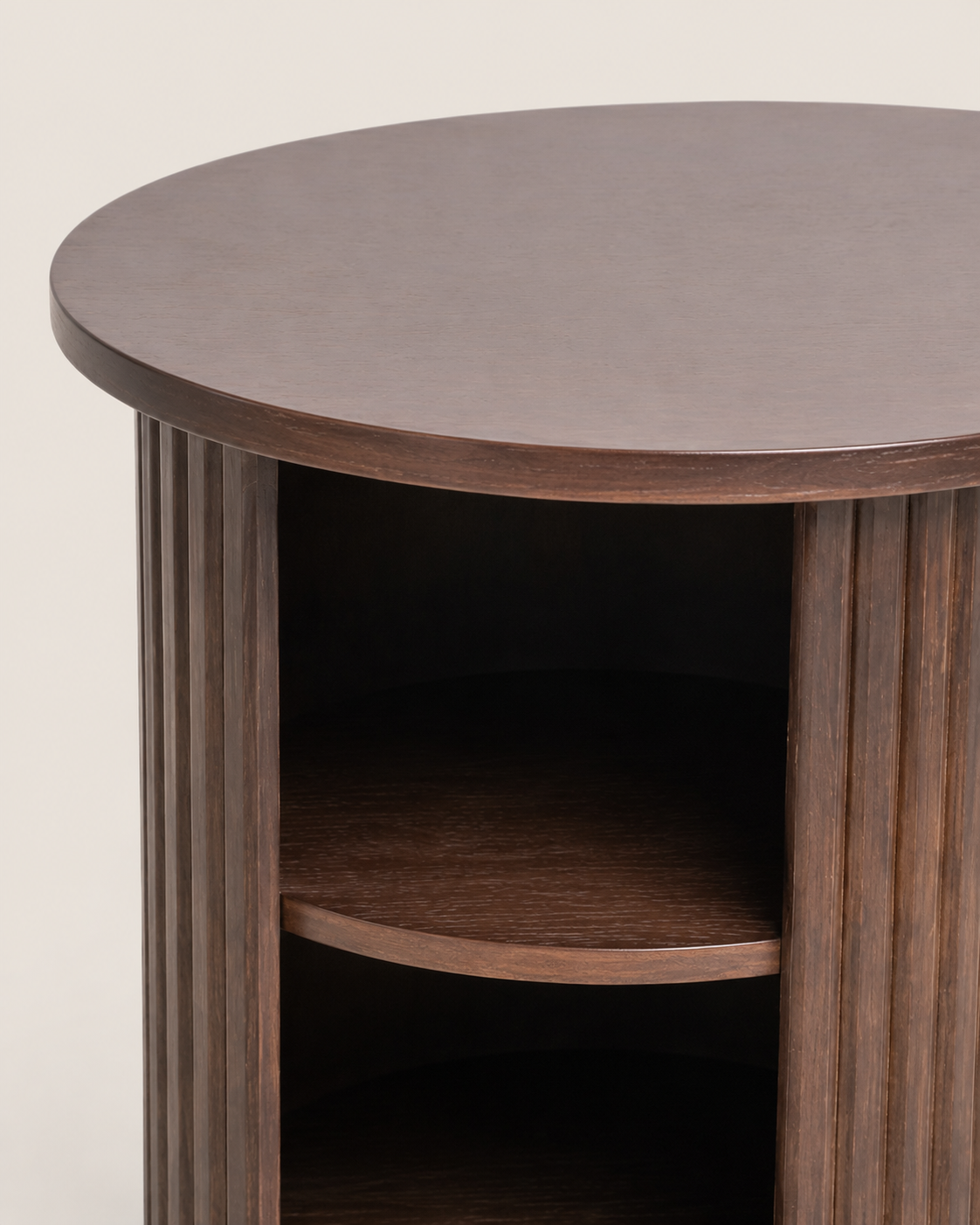 Sita Enda Fluted Side Table — handcrafted African furniture by Ndekena (pending setup) in Kenya (view 3)