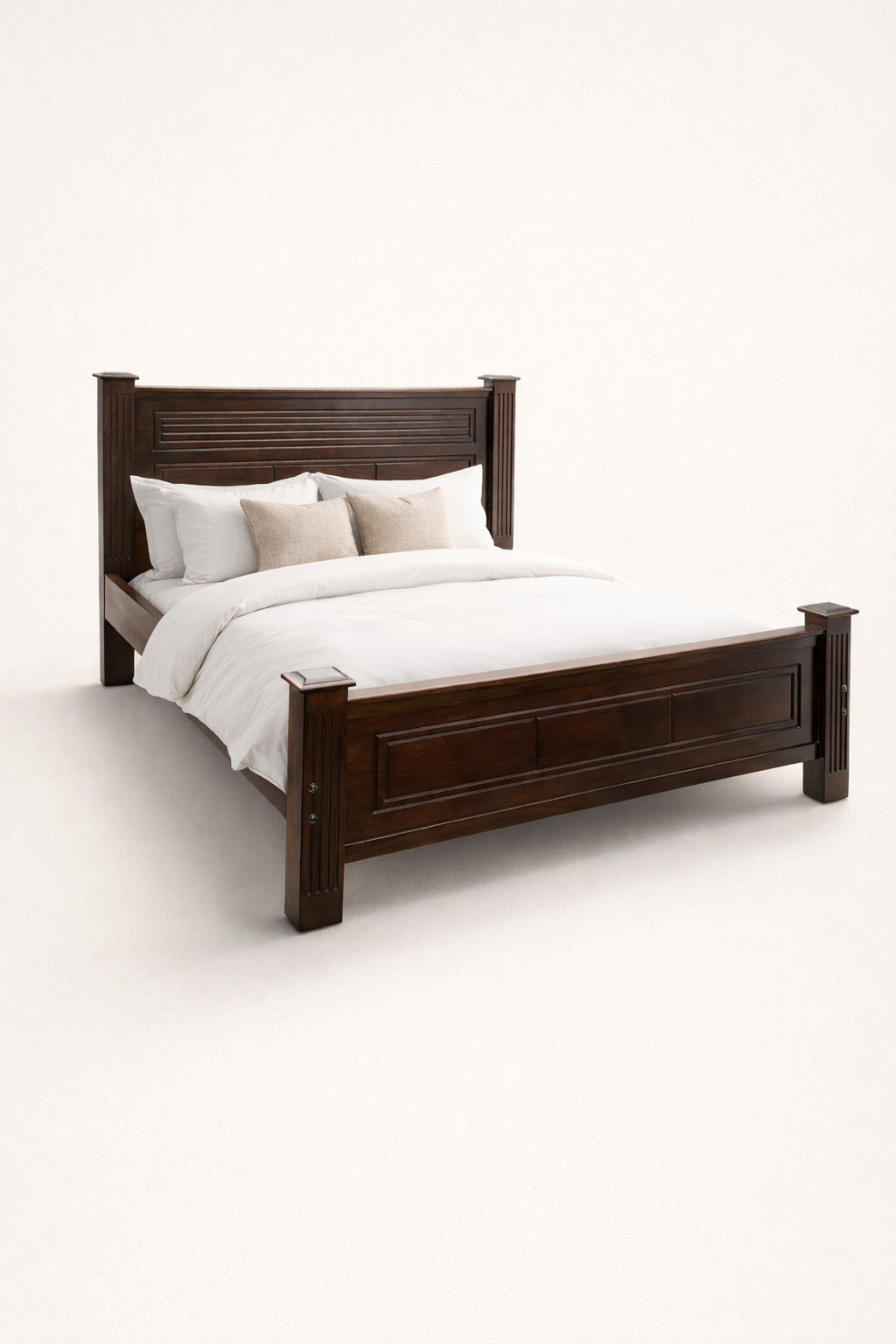 Kaya Bed 6by6 Grand — handcrafted African furniture by Bimos Furniture in Kenya
