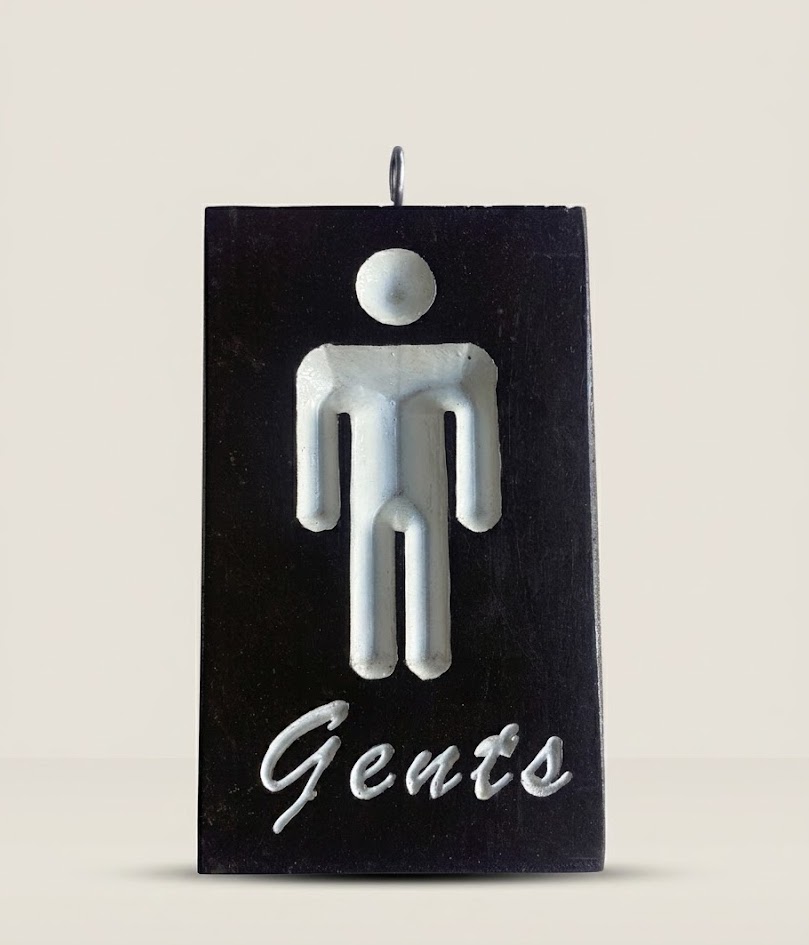 Dau Custom Restroom Signs — handcrafted African outdoor by Dankass Art and Signs  in Kenya (view 3)
