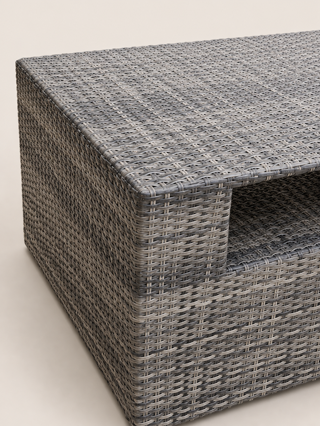 Cecdi Rattan Coffee Table — handcrafted African furniture by Tajil furniture  in Kenya (view 3)