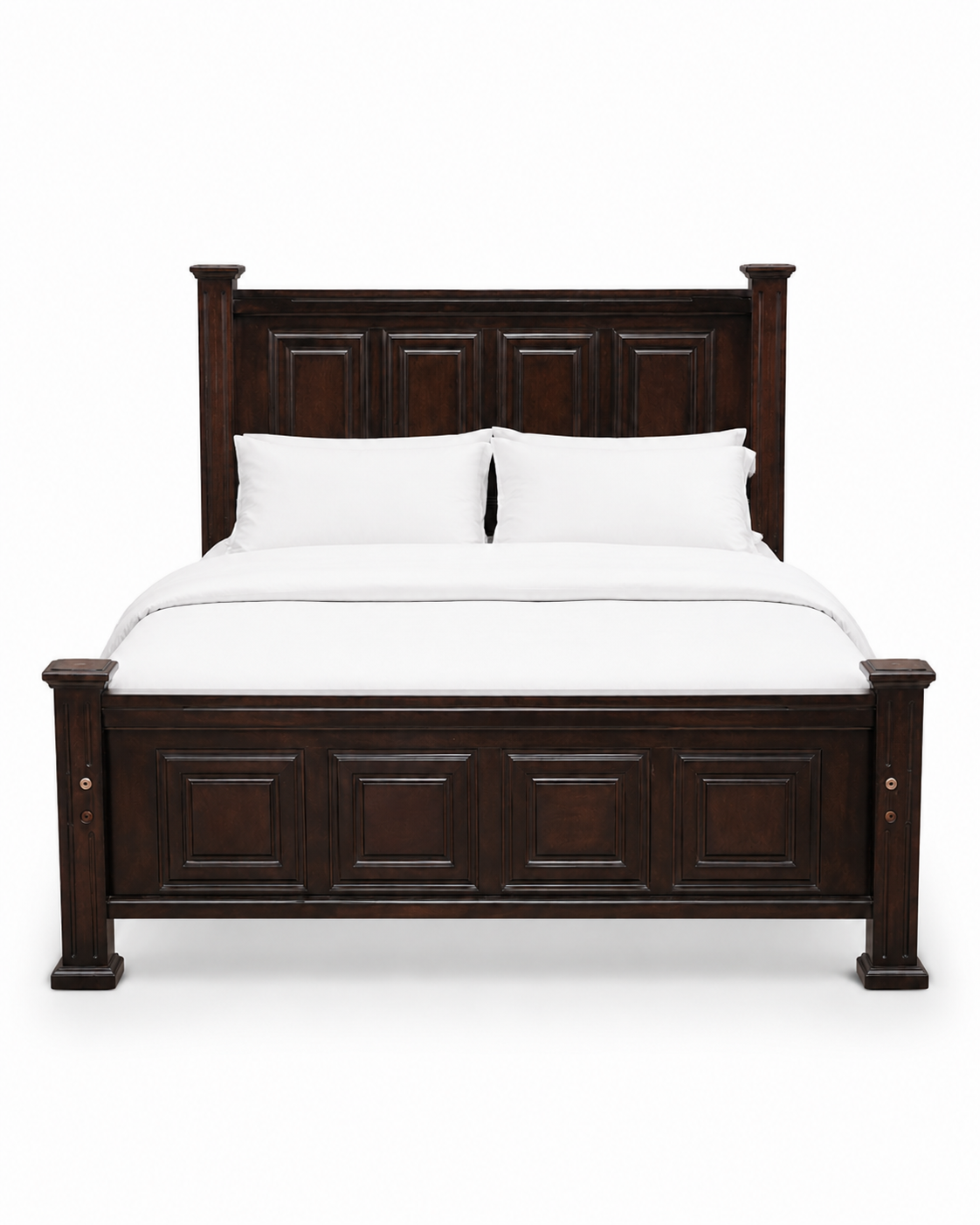 5 by 6 Panel Bed Frame — handcrafted African furniture by barasa shop in Kenya (view 2)