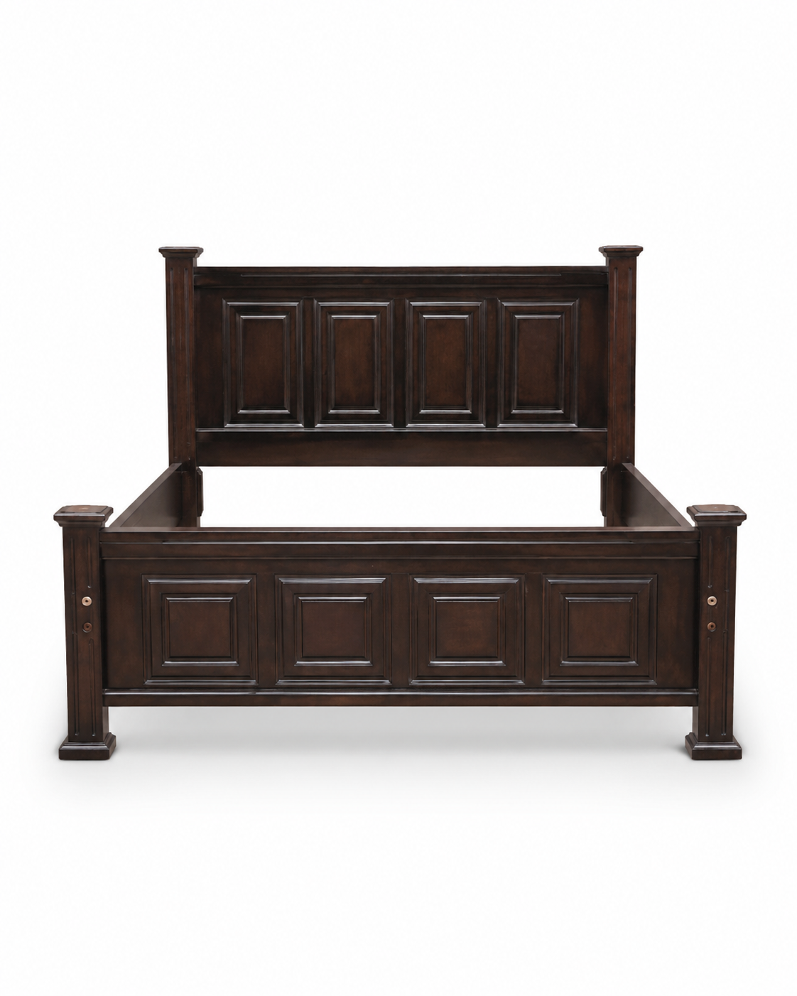 5 by 6 Panel Bed Frame — handcrafted African furniture by barasa shop in Kenya (view 3)