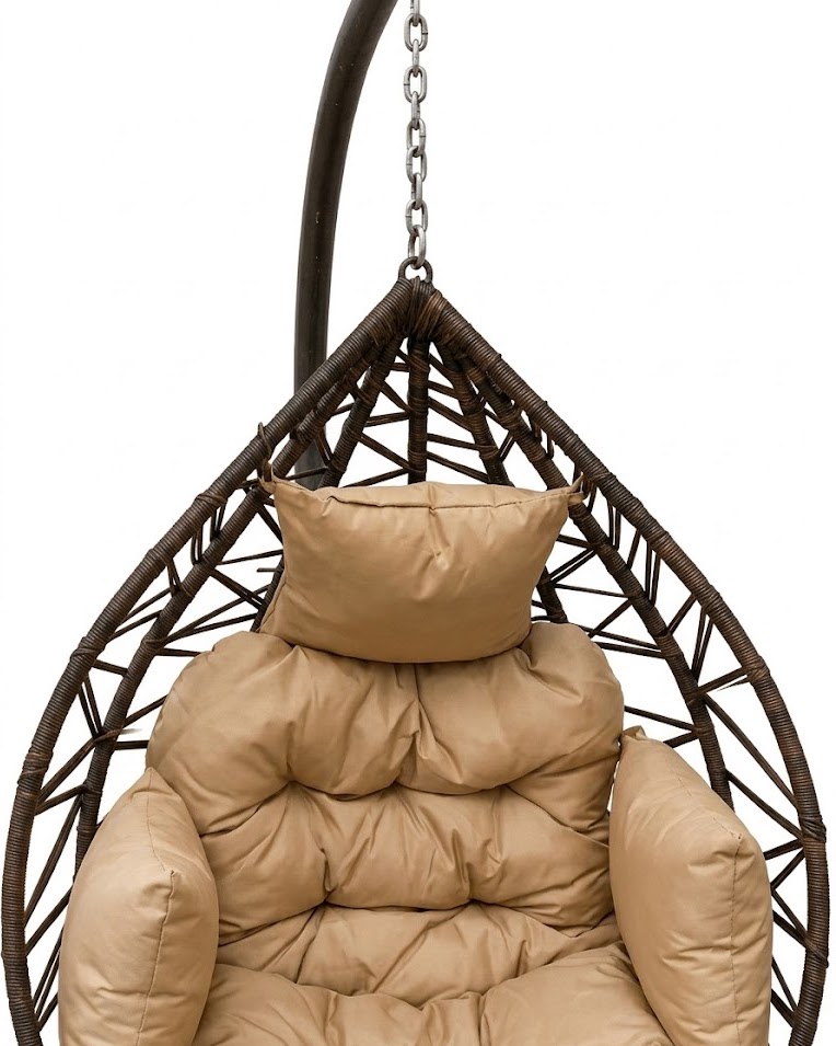 Erogeya Hanging Lounge Chair — handcrafted African outdoor by Miche Miche in Kenya (view 3)