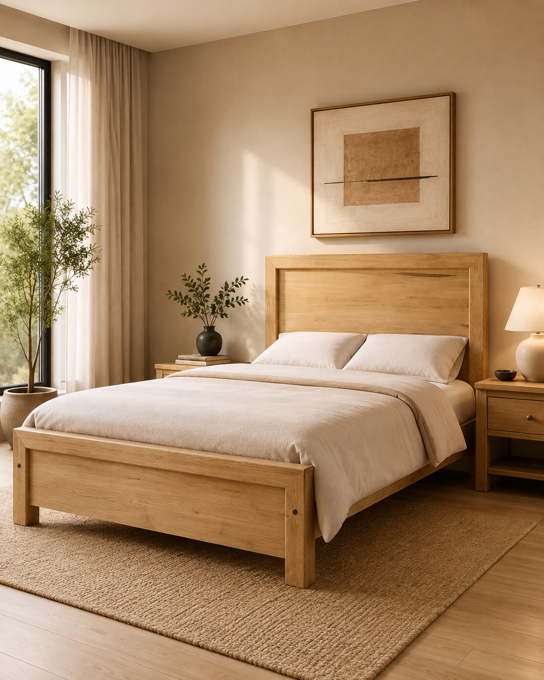 5 by 6 Heshima Heritage Bed — handcrafted African furniture by King Basu furniture and Decor  in Kenya