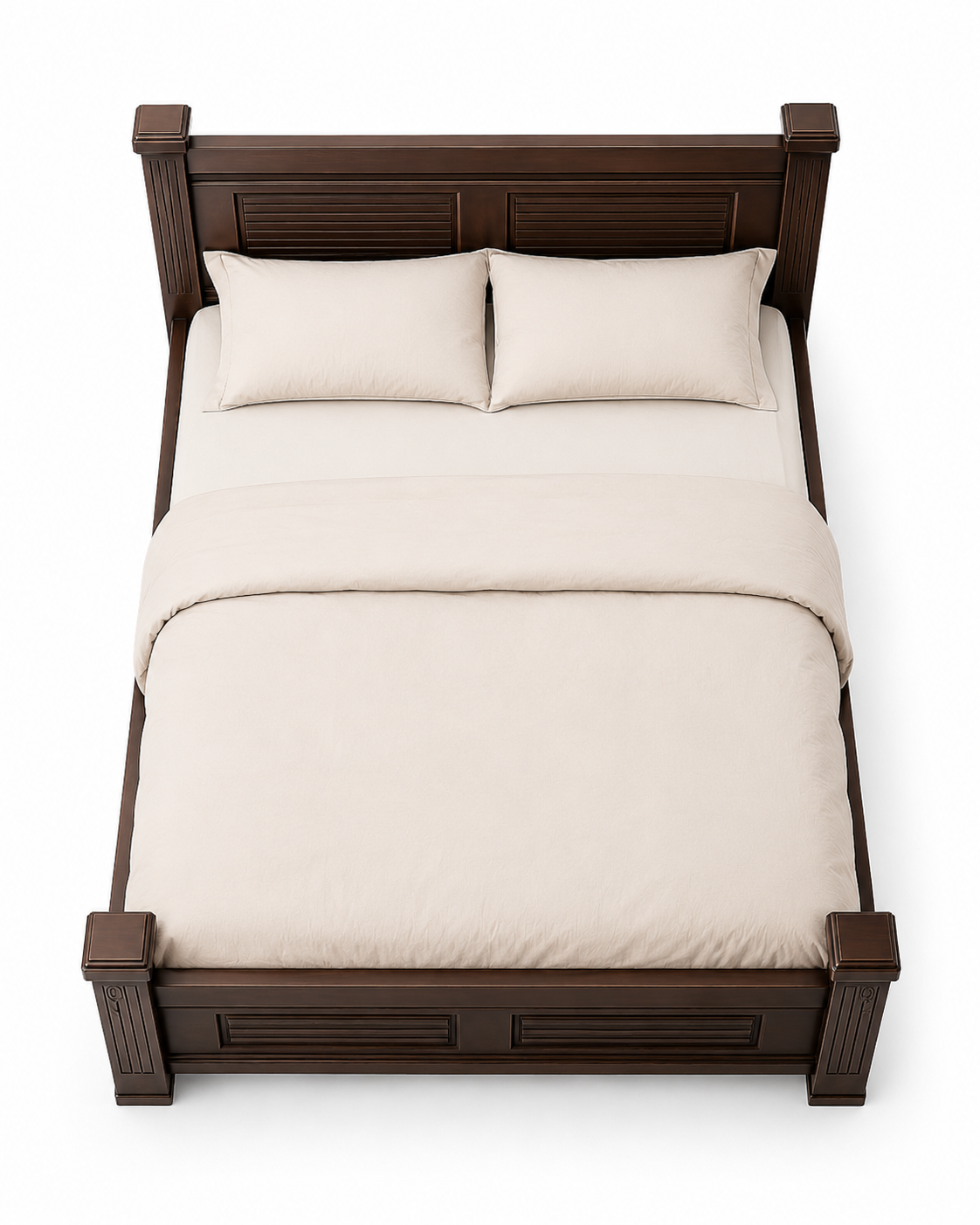 4 by 6 Akiki Bedframe — handcrafted African furniture by John furniture  in Kenya (view 2)