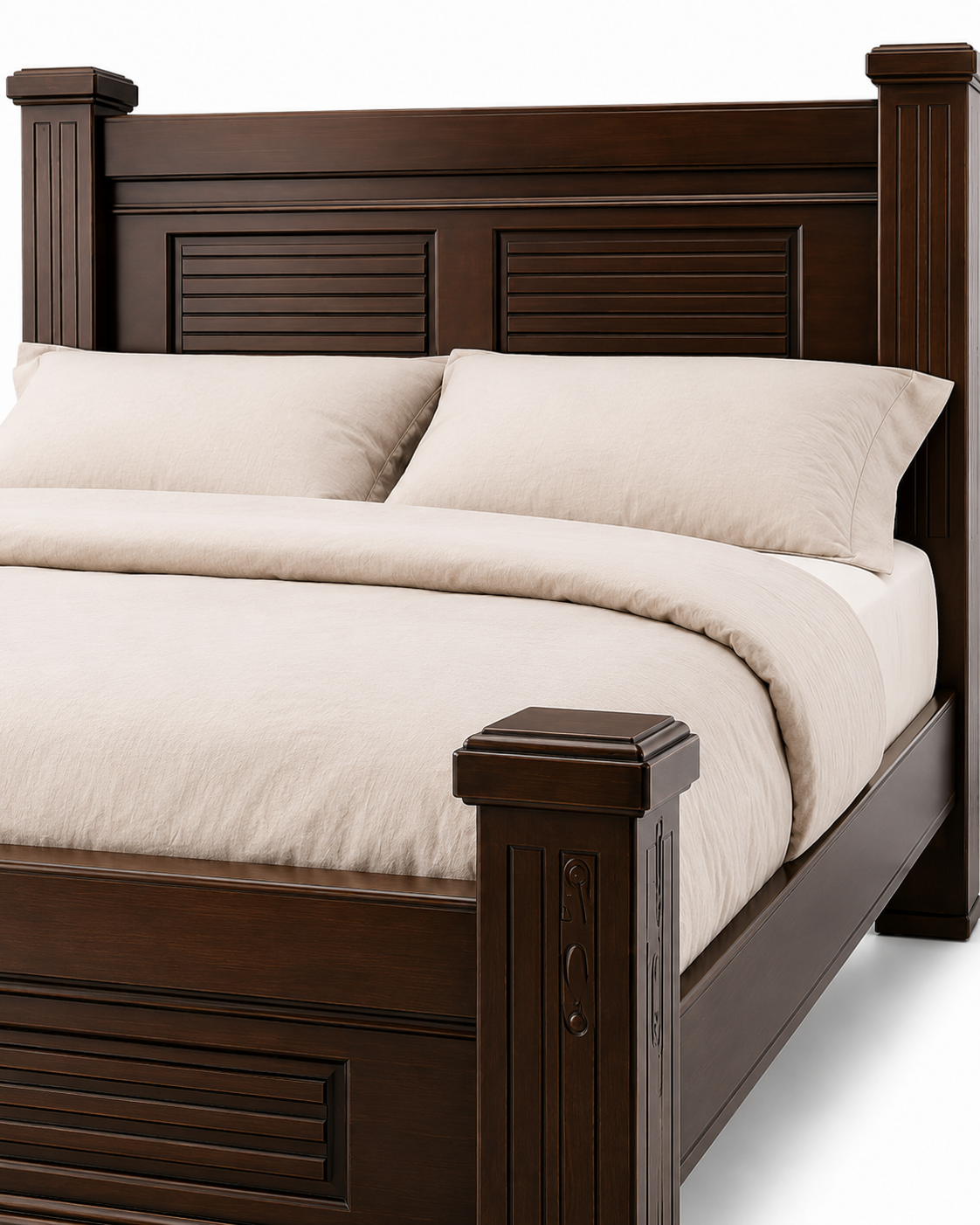 4 by 6 Akiki Bedframe — handcrafted African furniture by John furniture  in Kenya (view 4)