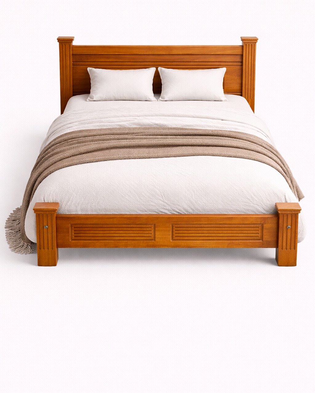 Kaya Hand-Carved Bed 5 by 6 — handcrafted African furniture by Kenyatta furniture in Kenya